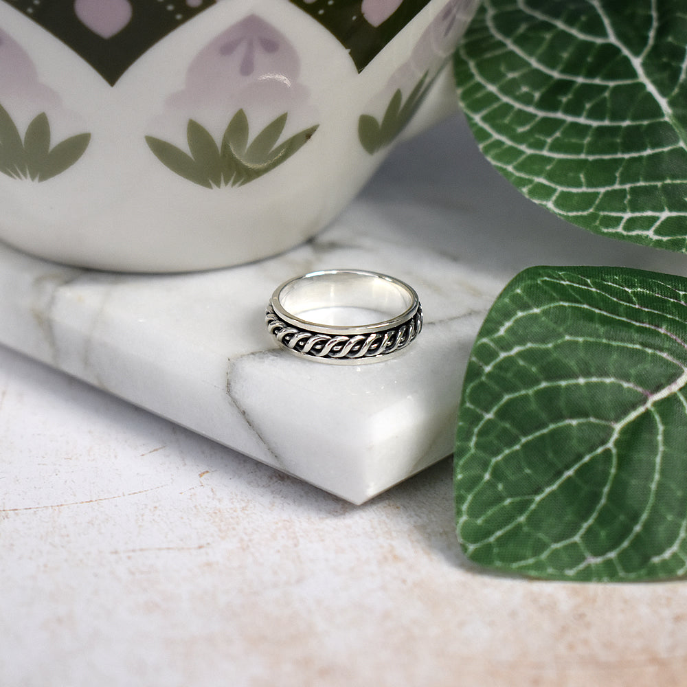 Harley spiral spinning ring