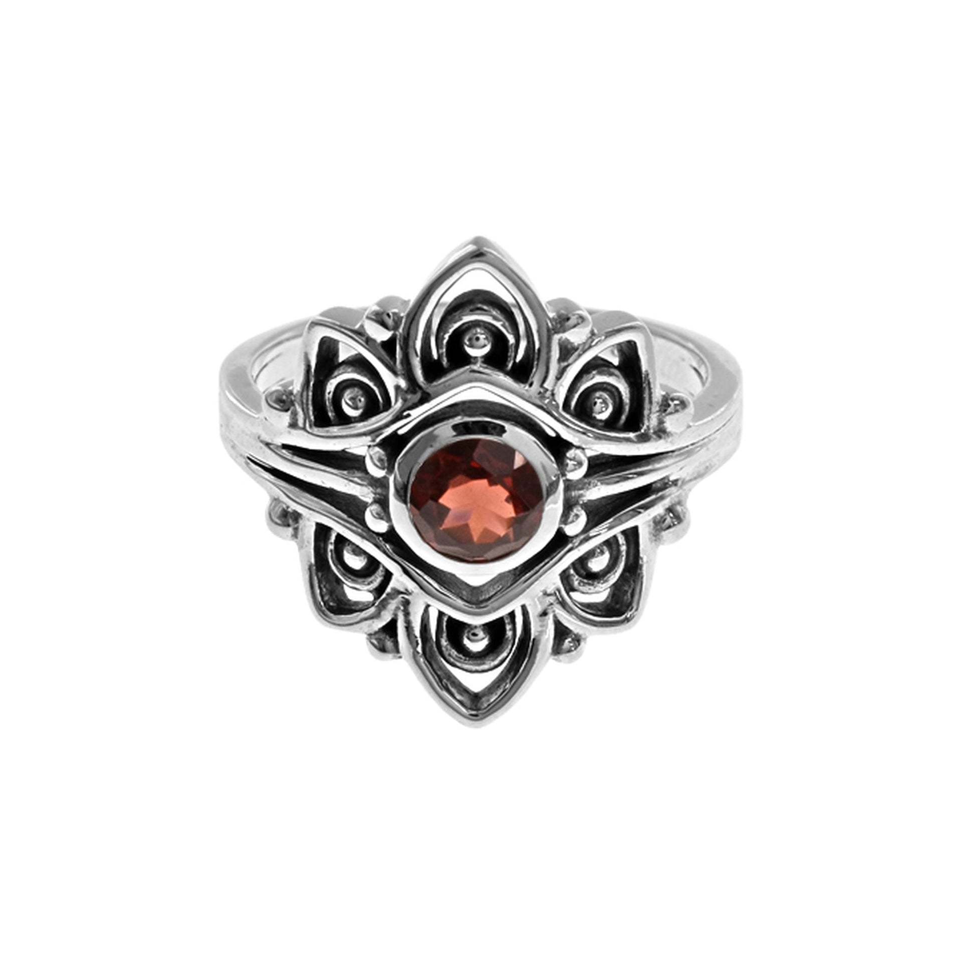 Catalina vintage garnet facet ring