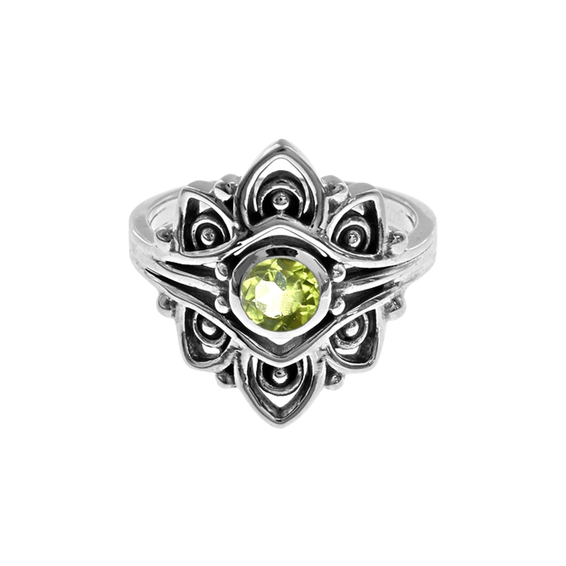Catalina vintage peridot facet ring