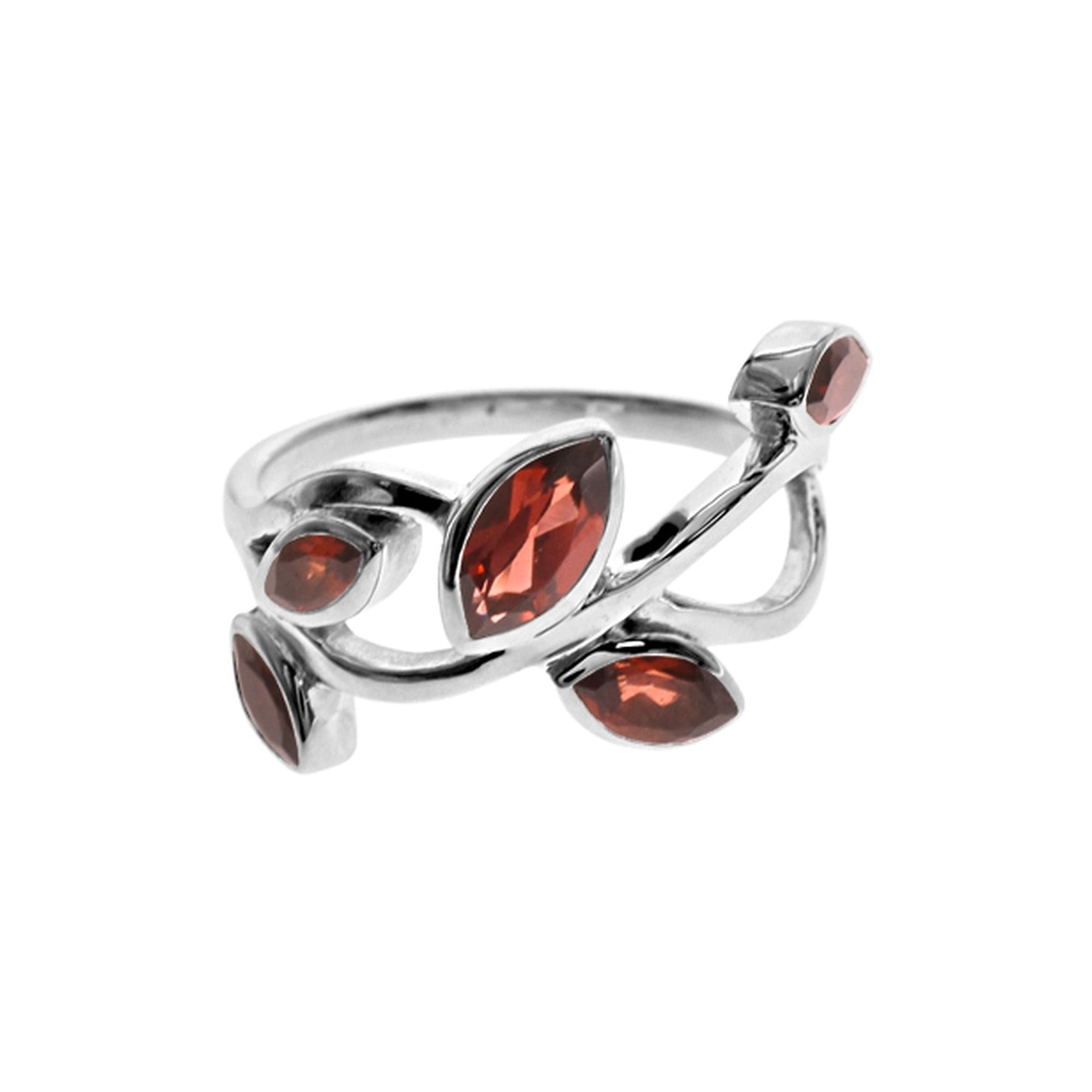Kara sprig garnet ring