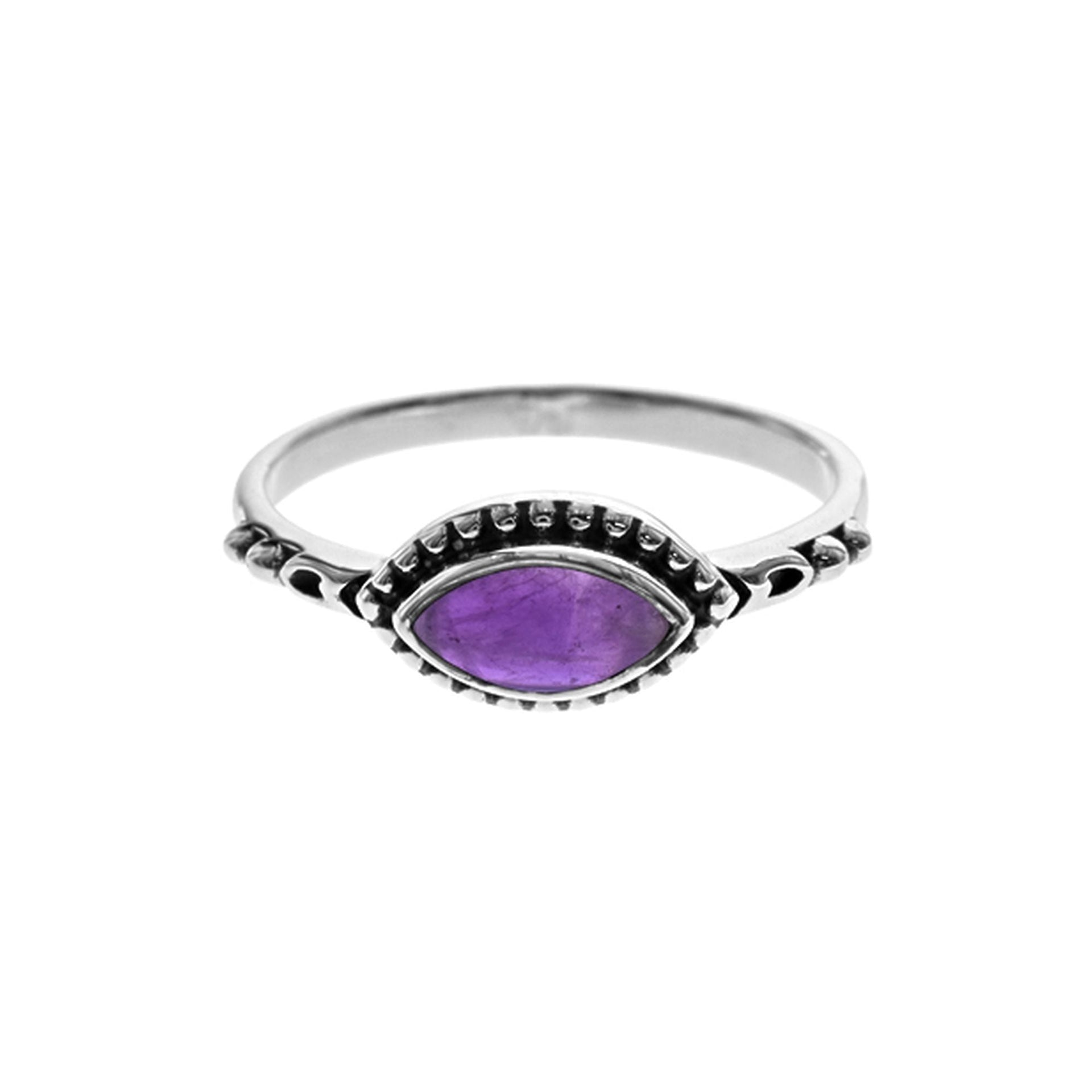 Isla vintage marquise amethyst ring