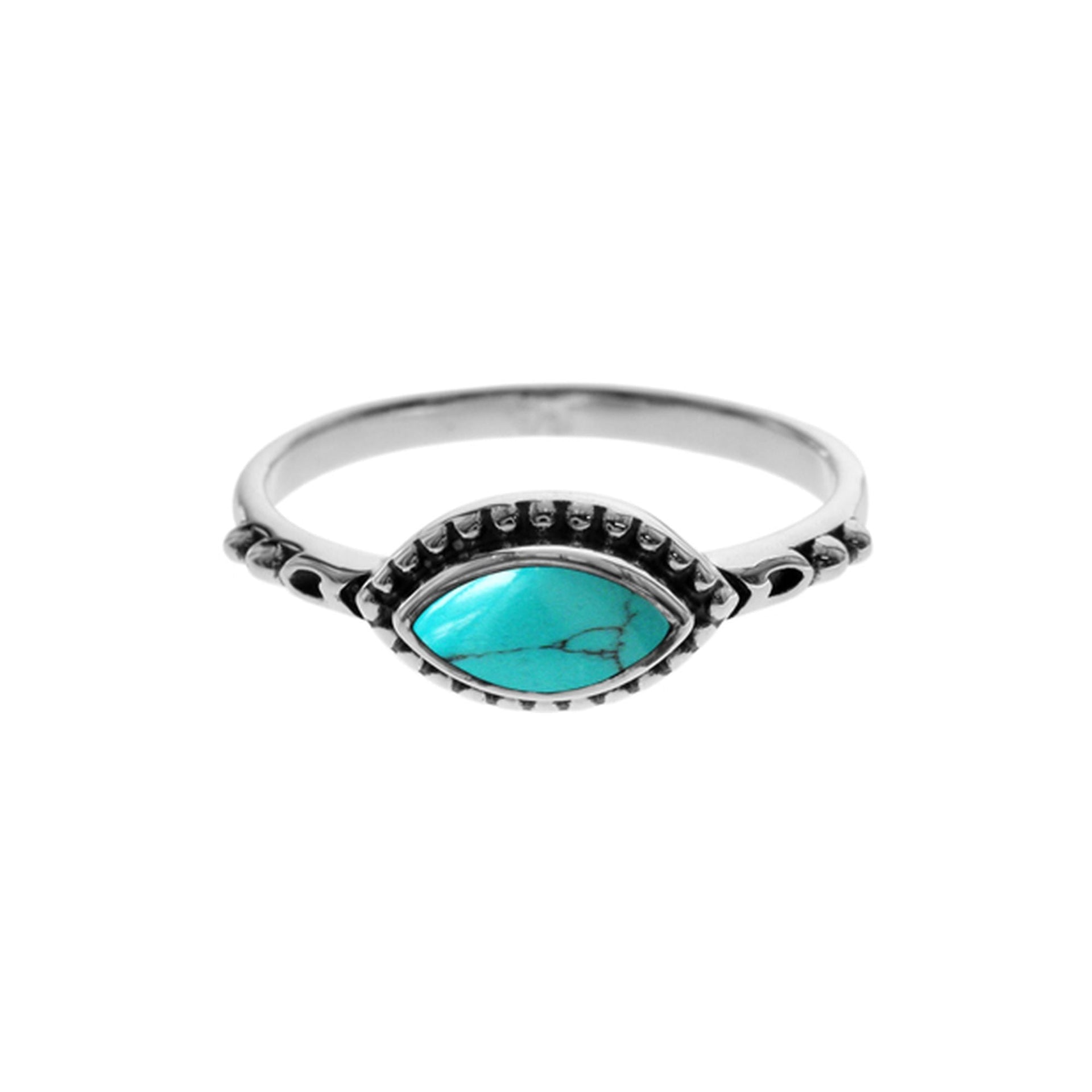 Isla vintage marquise turquoise ring