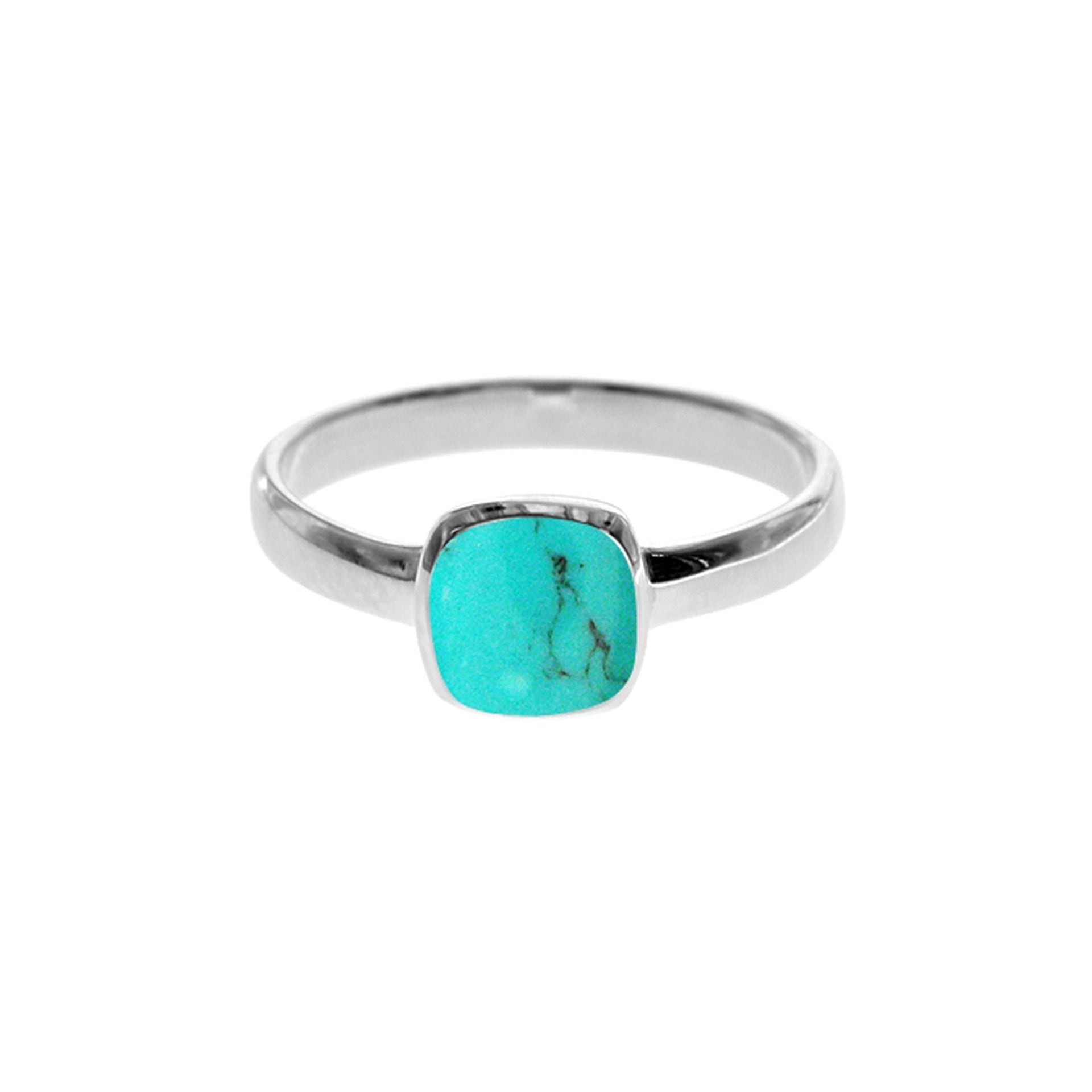 Samira turquoise squircle ring