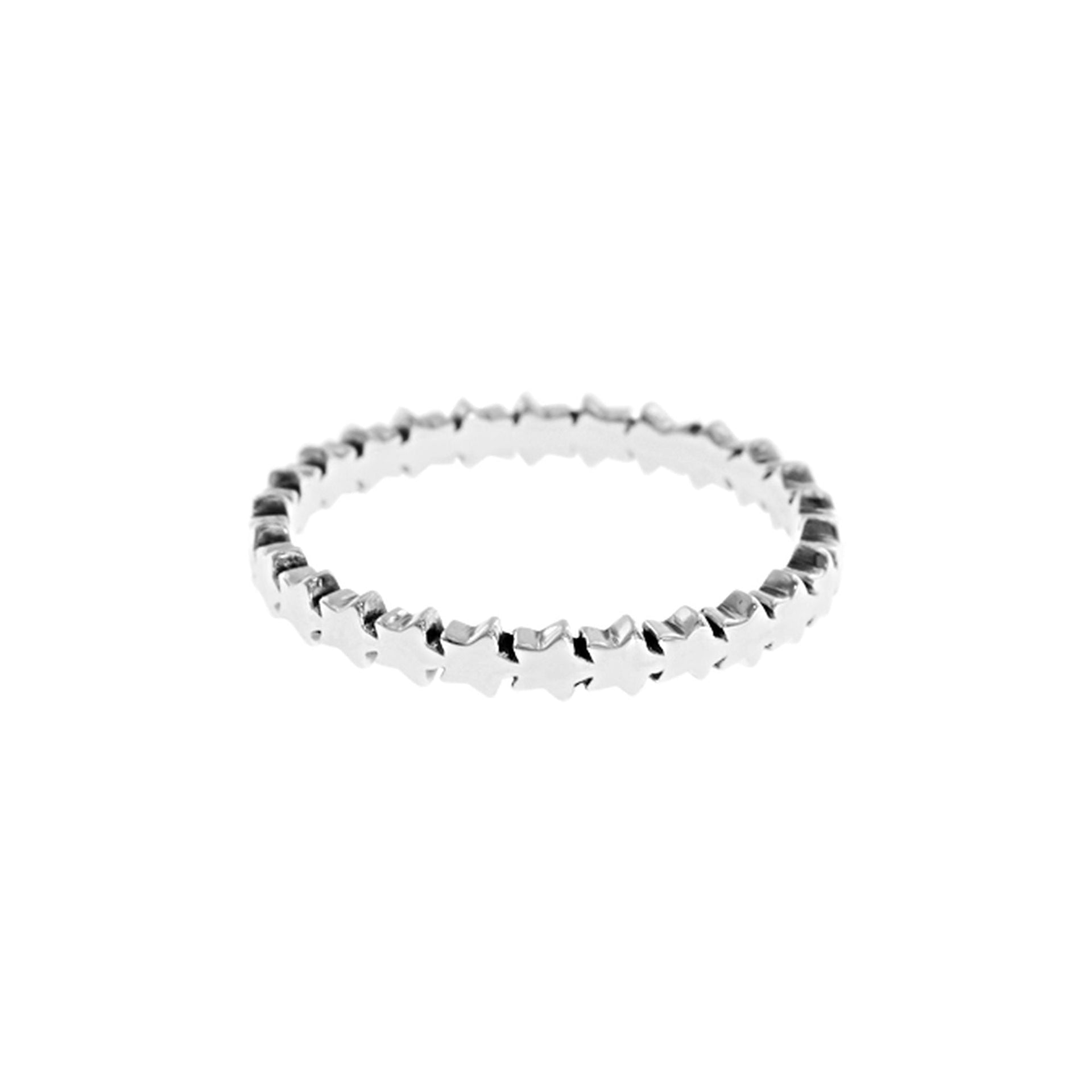 Faith adjoined star band ring