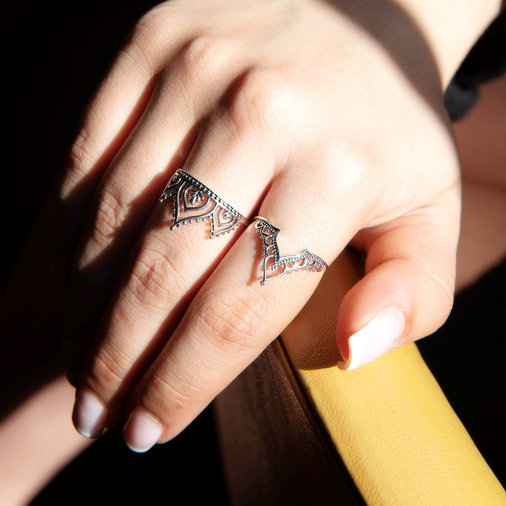 Catalina triple arched boho ring