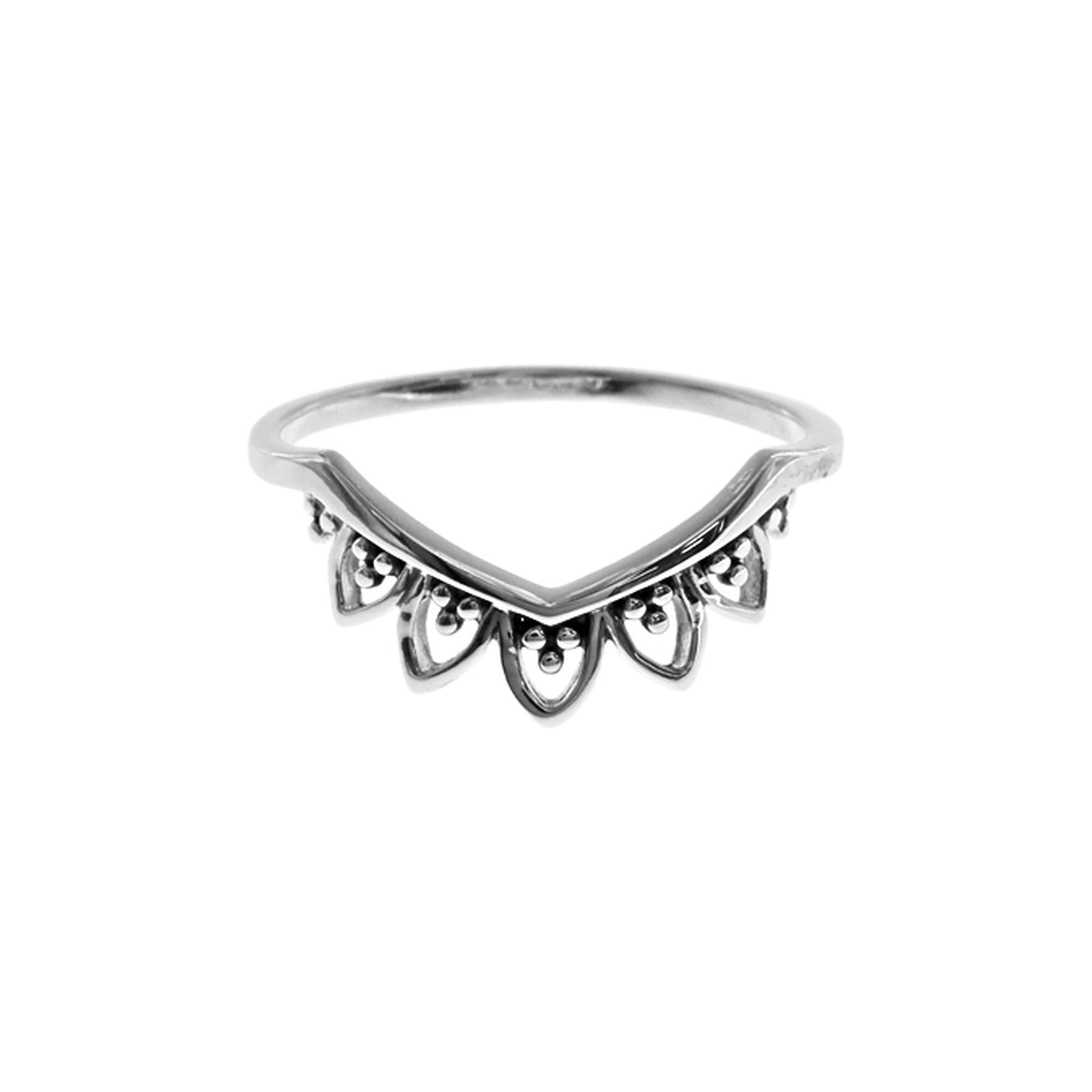 Catalina shallow wishbone boho ring