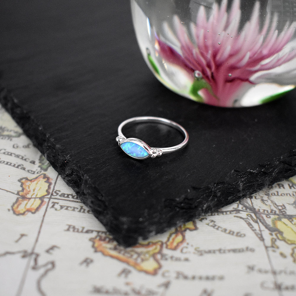 Shannon marquis blue opalique ring