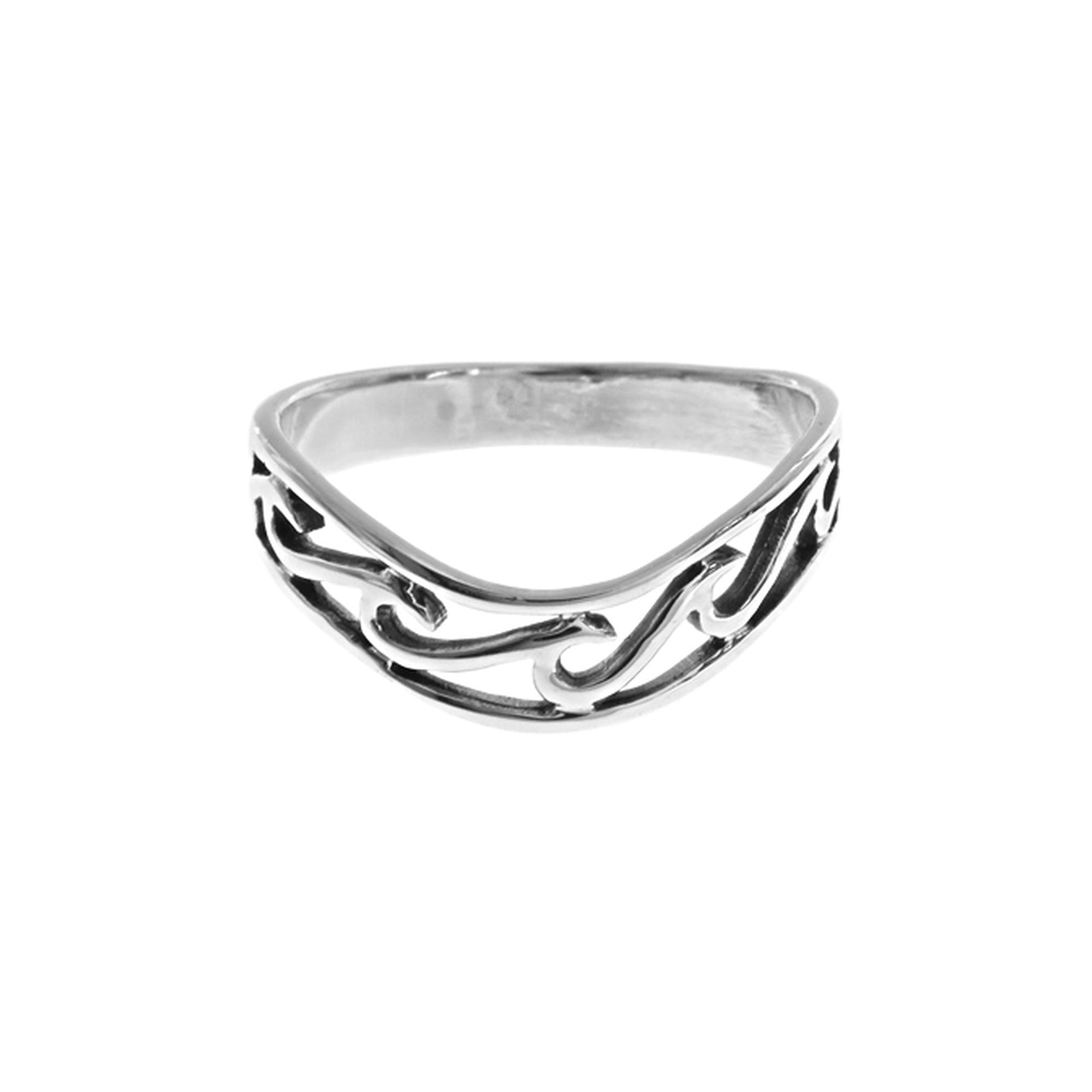 Mila tapered wave ring