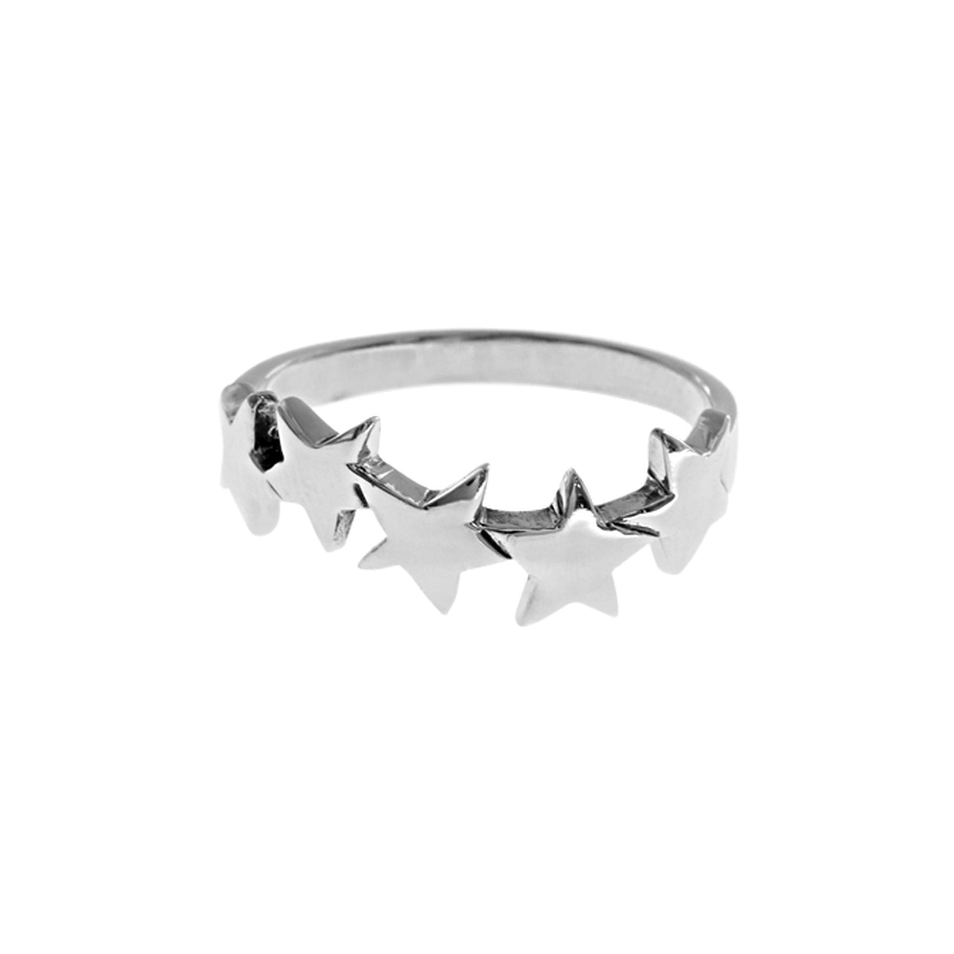 Faith five star wave ring