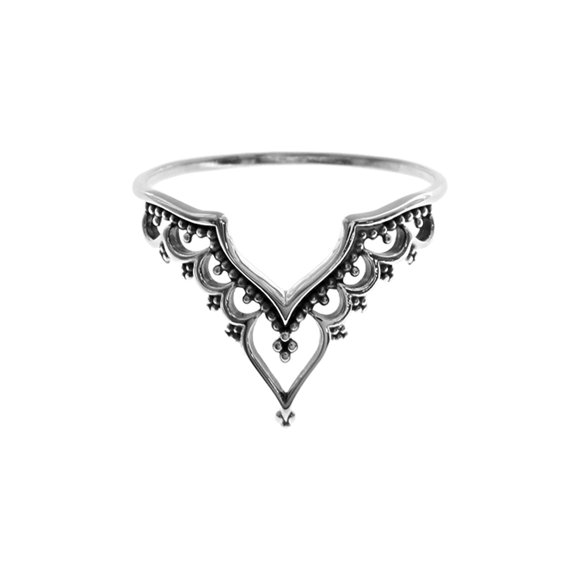 Catalina elaborate arched boho ring