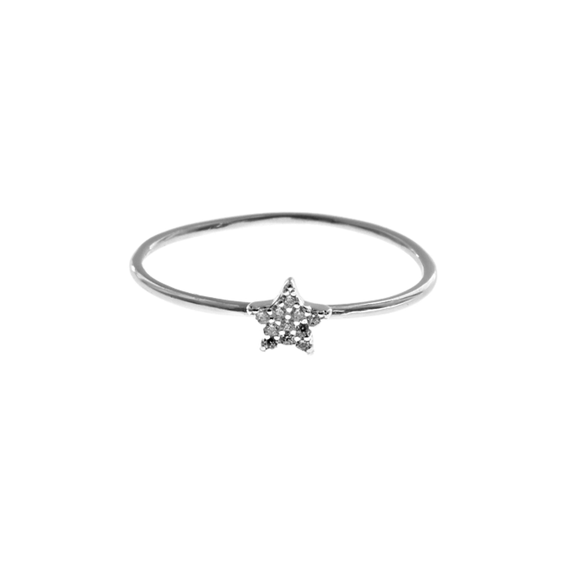 Natalie small CZ star ring