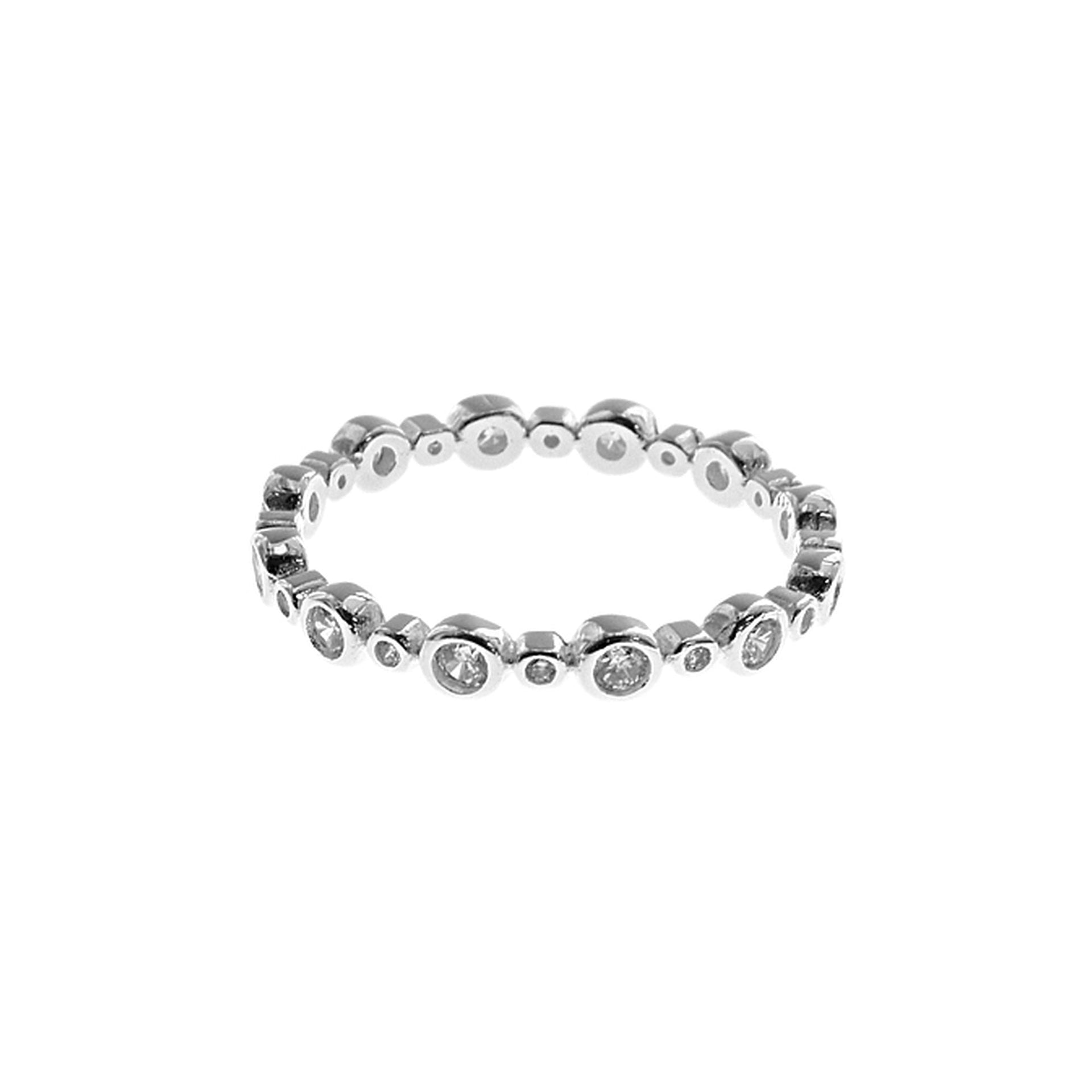 Kenzie two size round CZ eternity ring