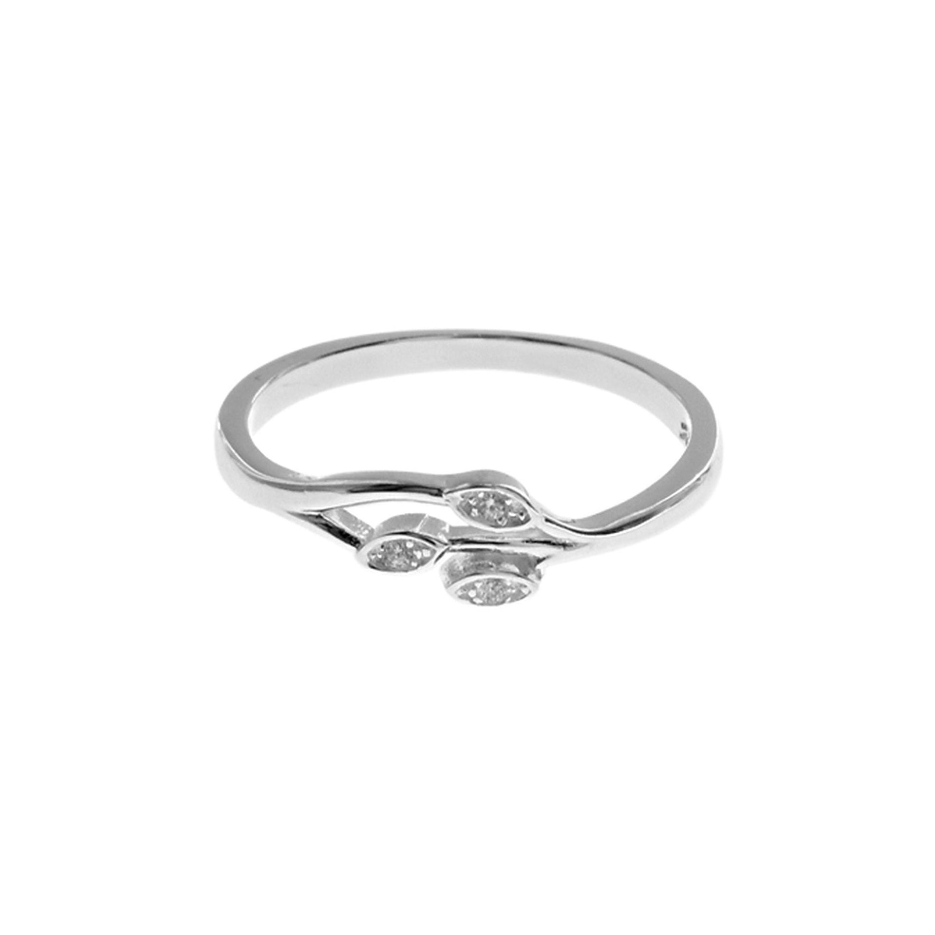 Alianna small  leaf spray ring