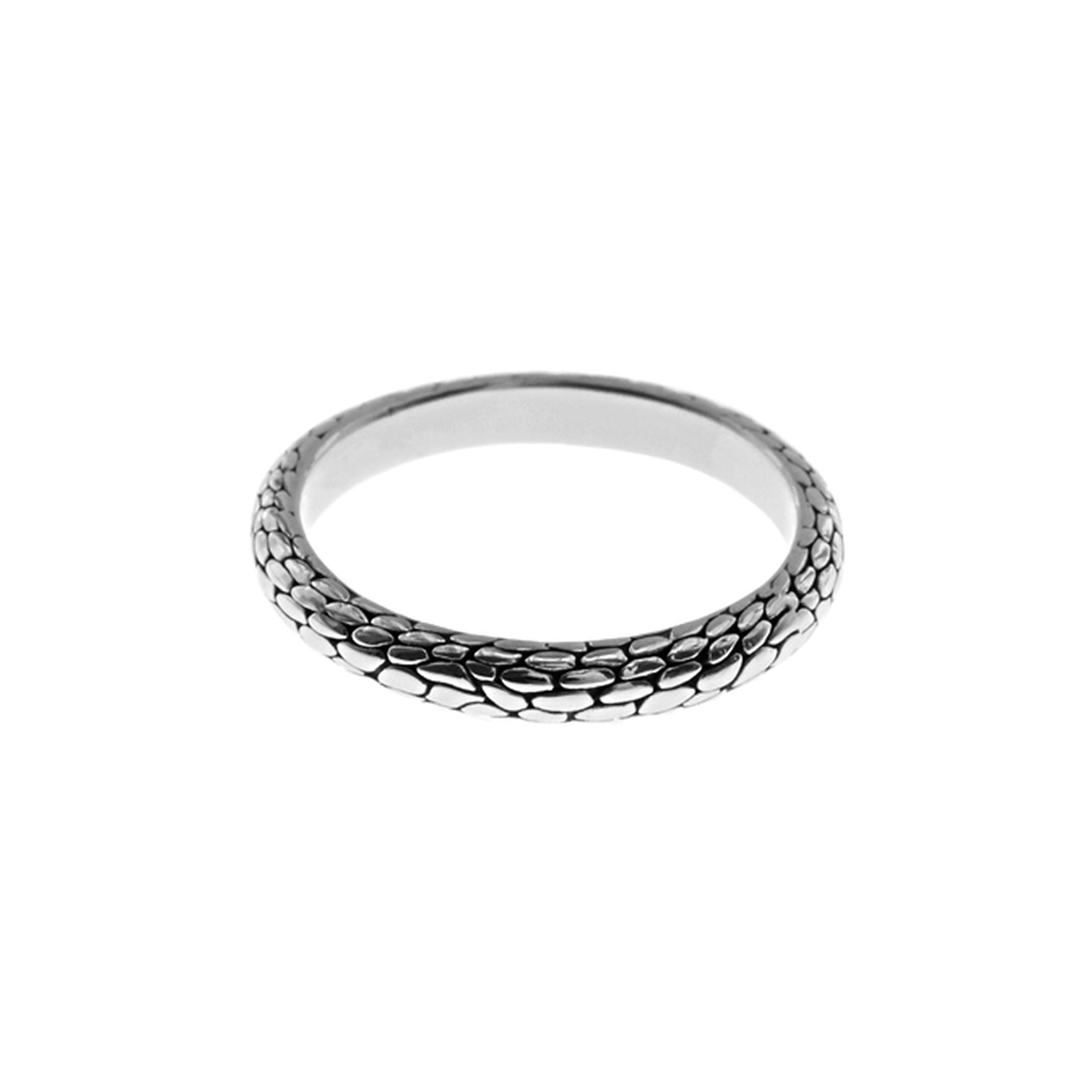Anya snake skin textured ring