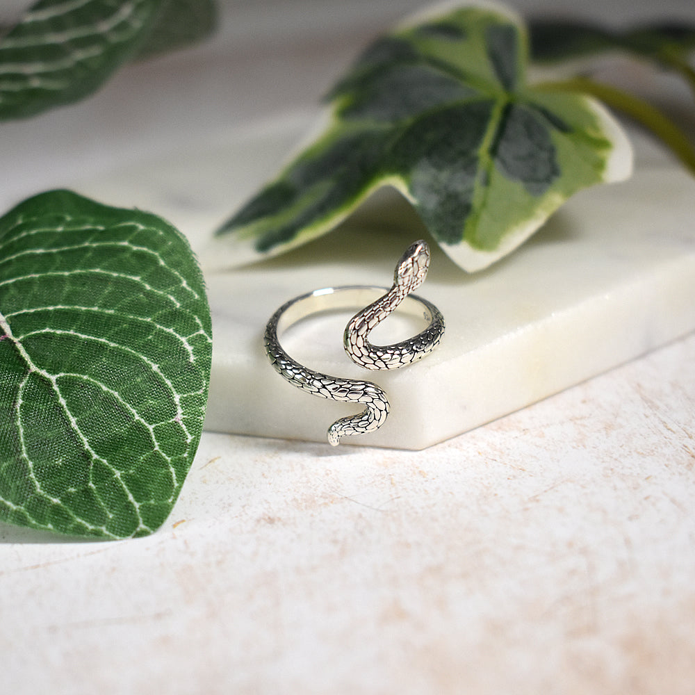 Anya wrapped snake ring