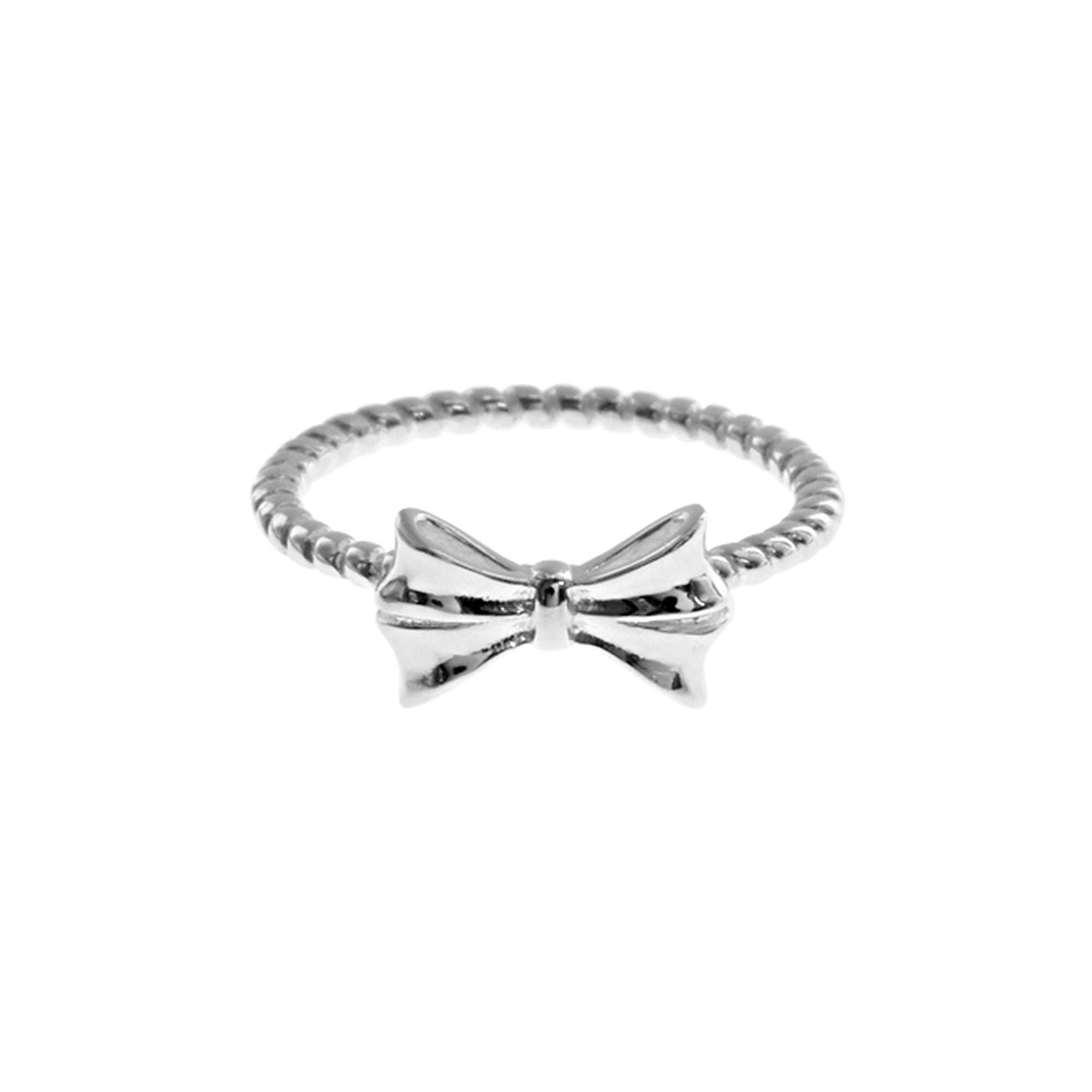 Matilda bow with bobble shank ring
