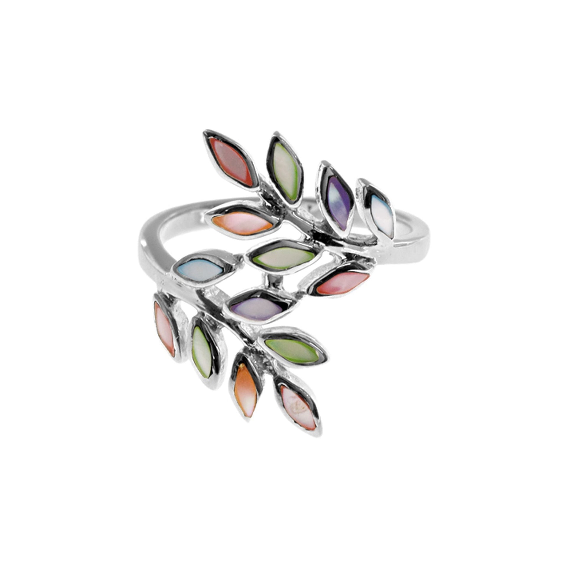 Bronwen mother of pearl sprig ring