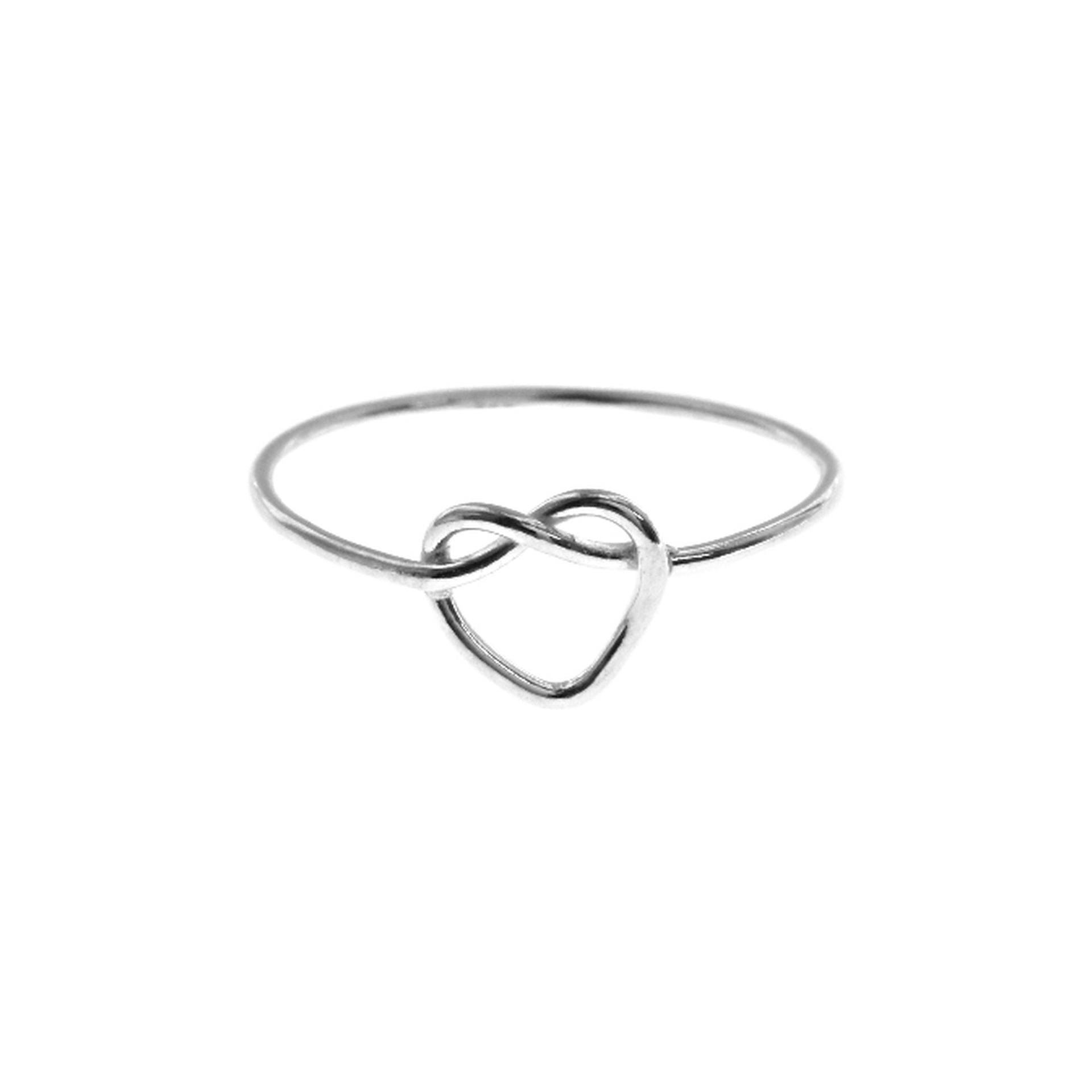 Joanna heart knot ring