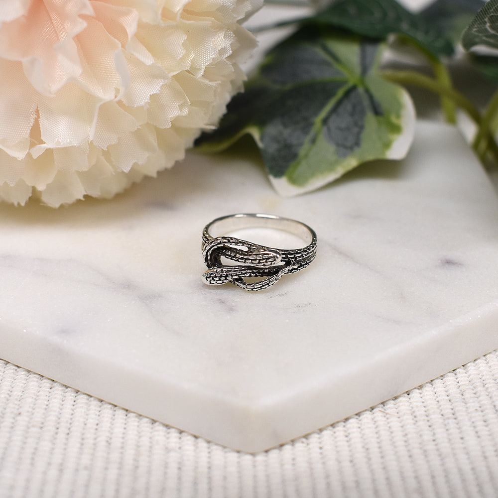 Anya snake knot ring