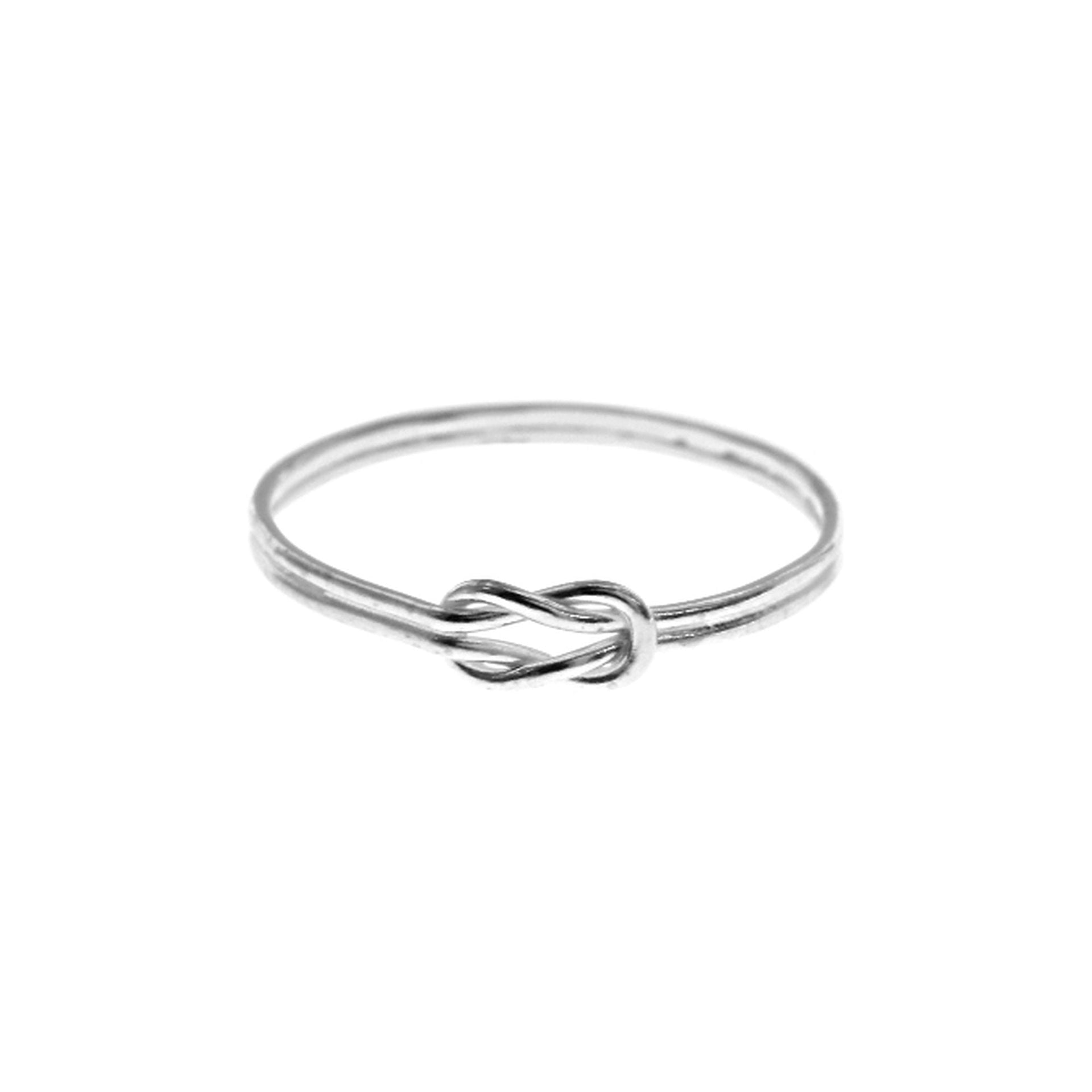 Joanna fine double band knotted ring