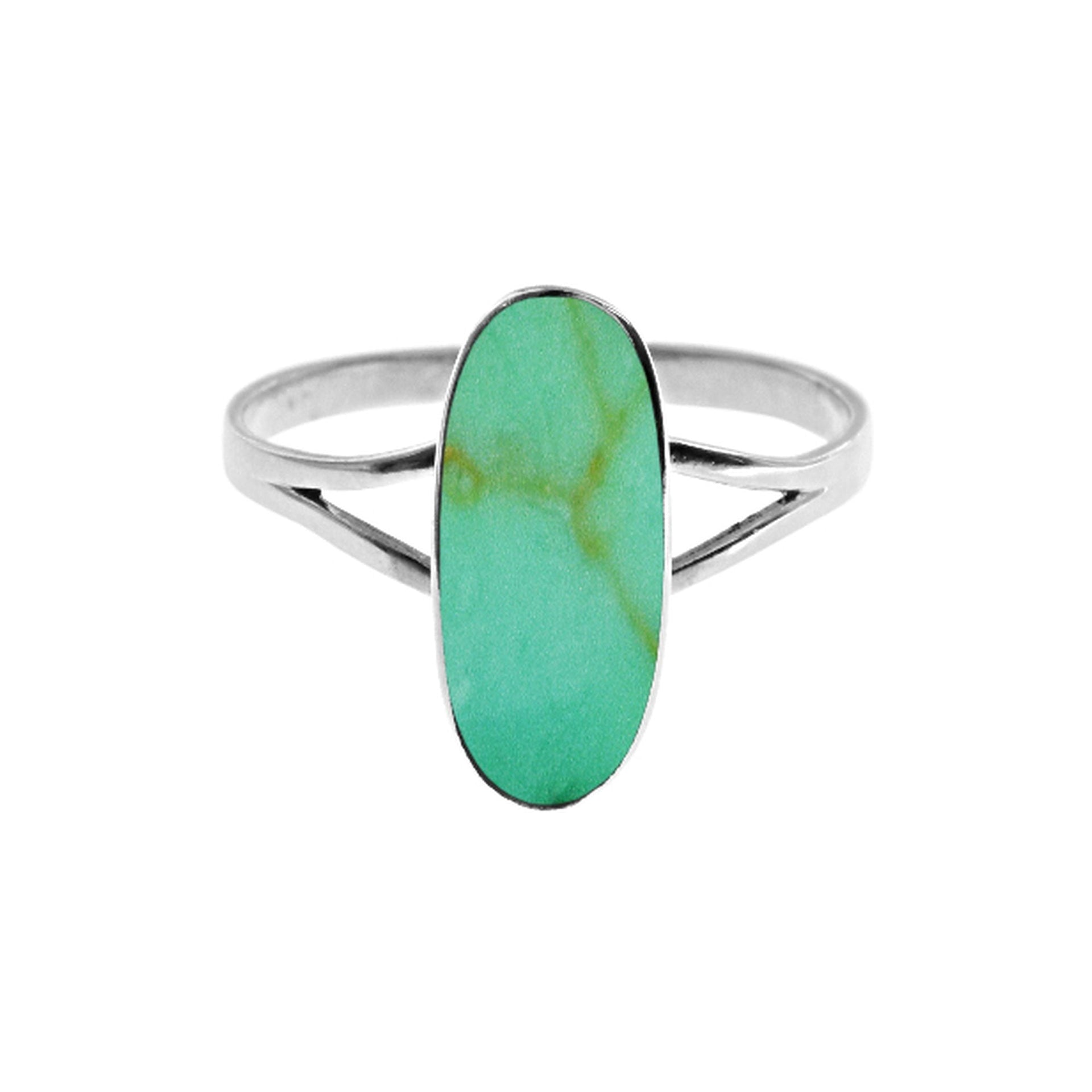 Smile torpedo turquoise ring
