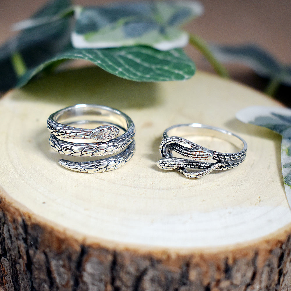 Anya coiled snake ring