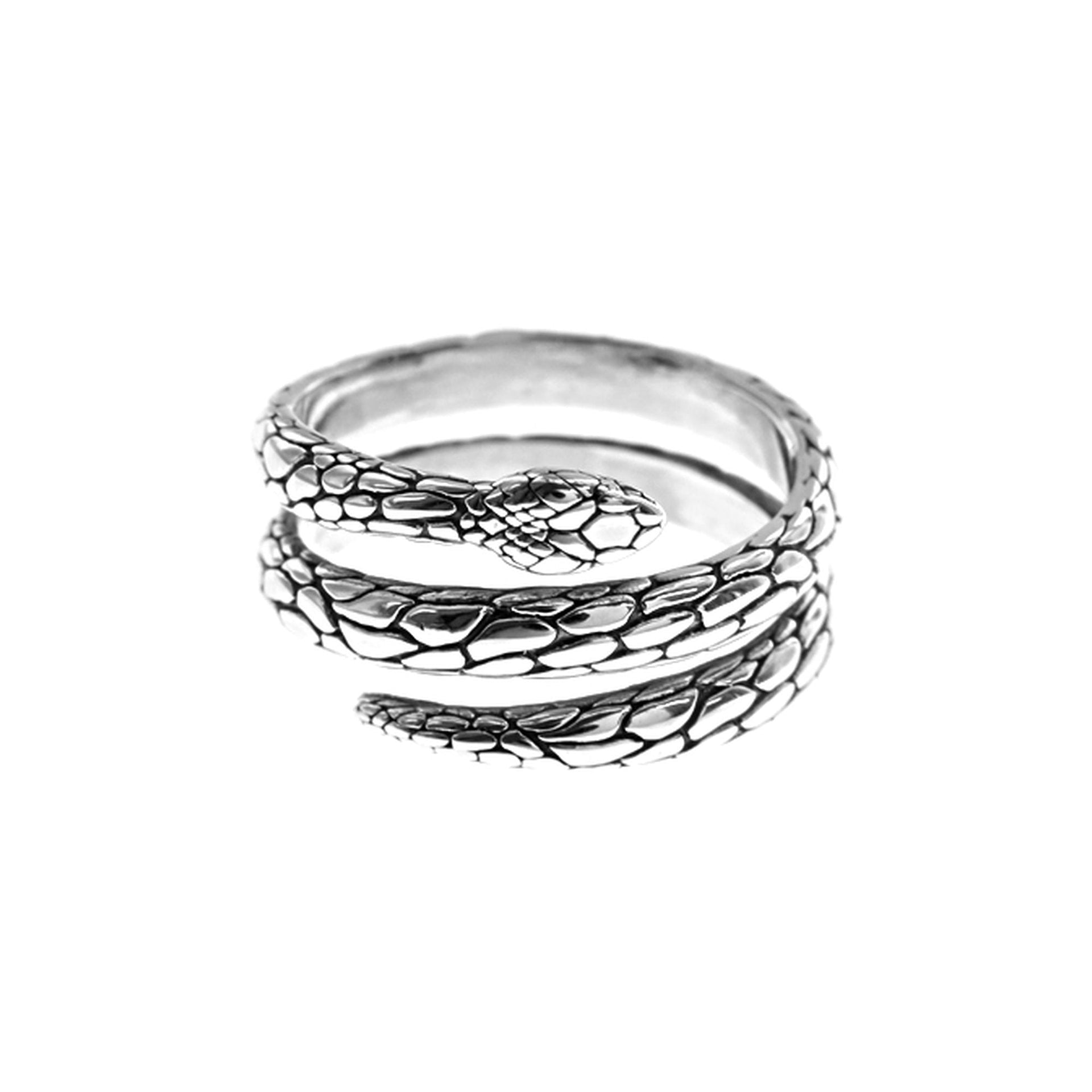 Anya coiled snake ring