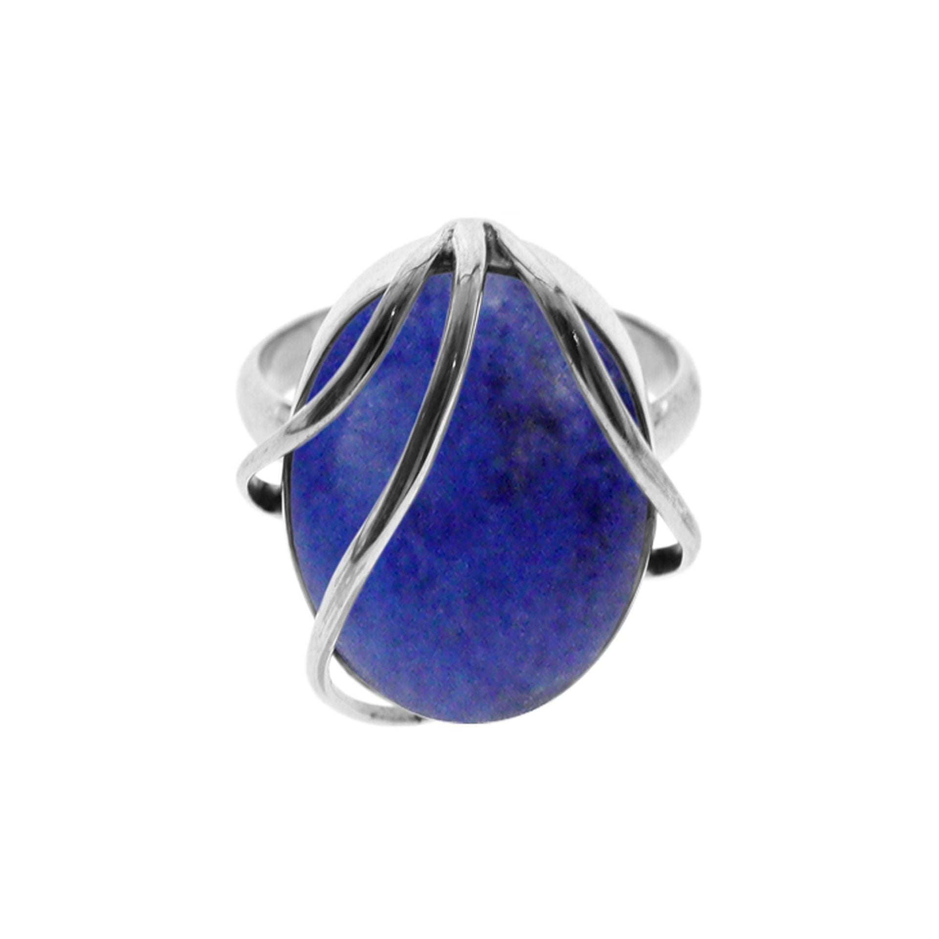 Samira lapis lazuli ring with overlaid bands
