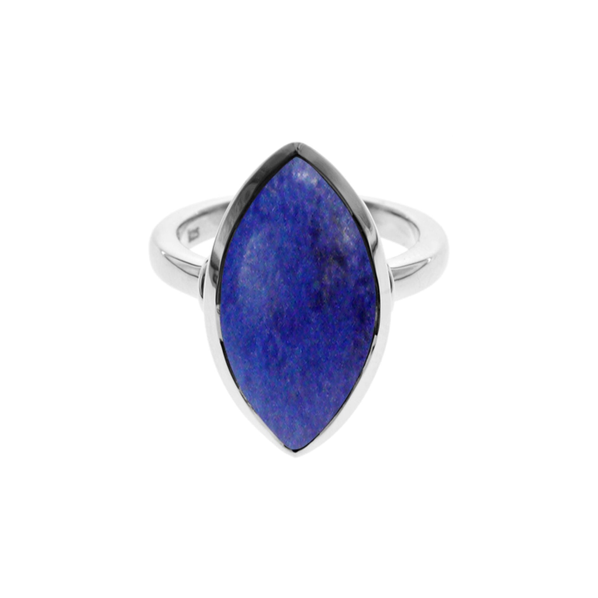 Samira plain marquis lapis lazuli ring