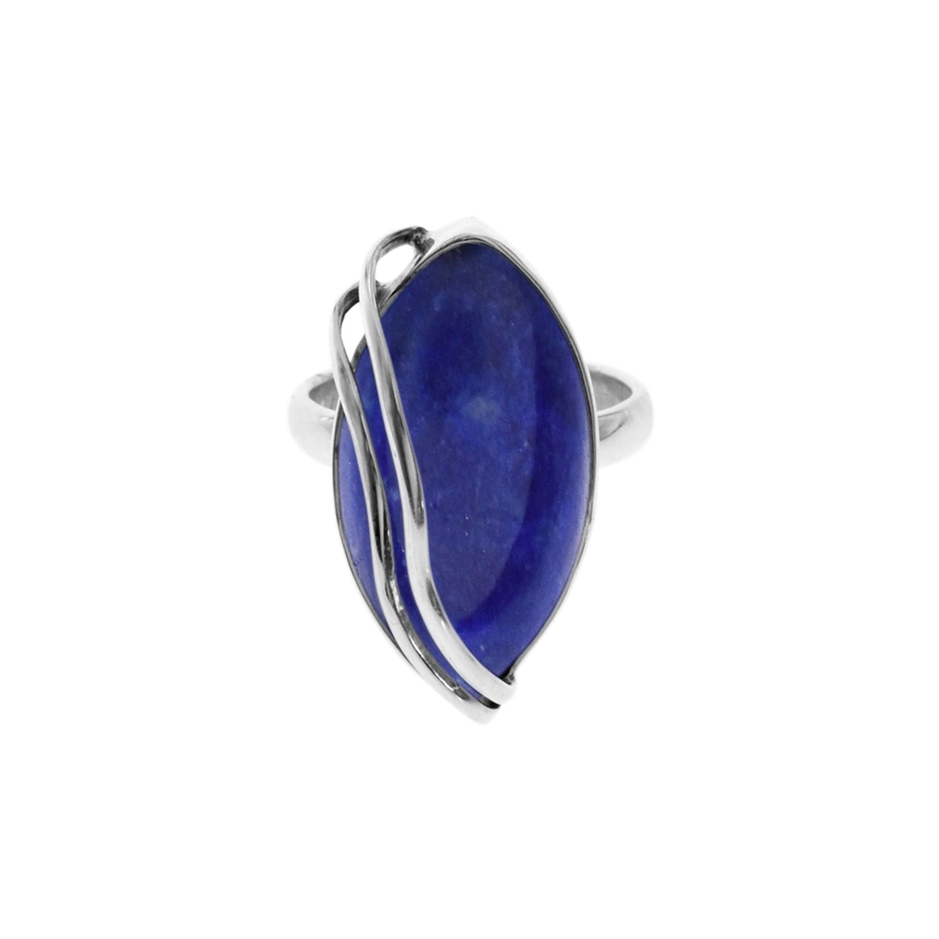 Amy marquis lapis lazuli with wire overlay ring