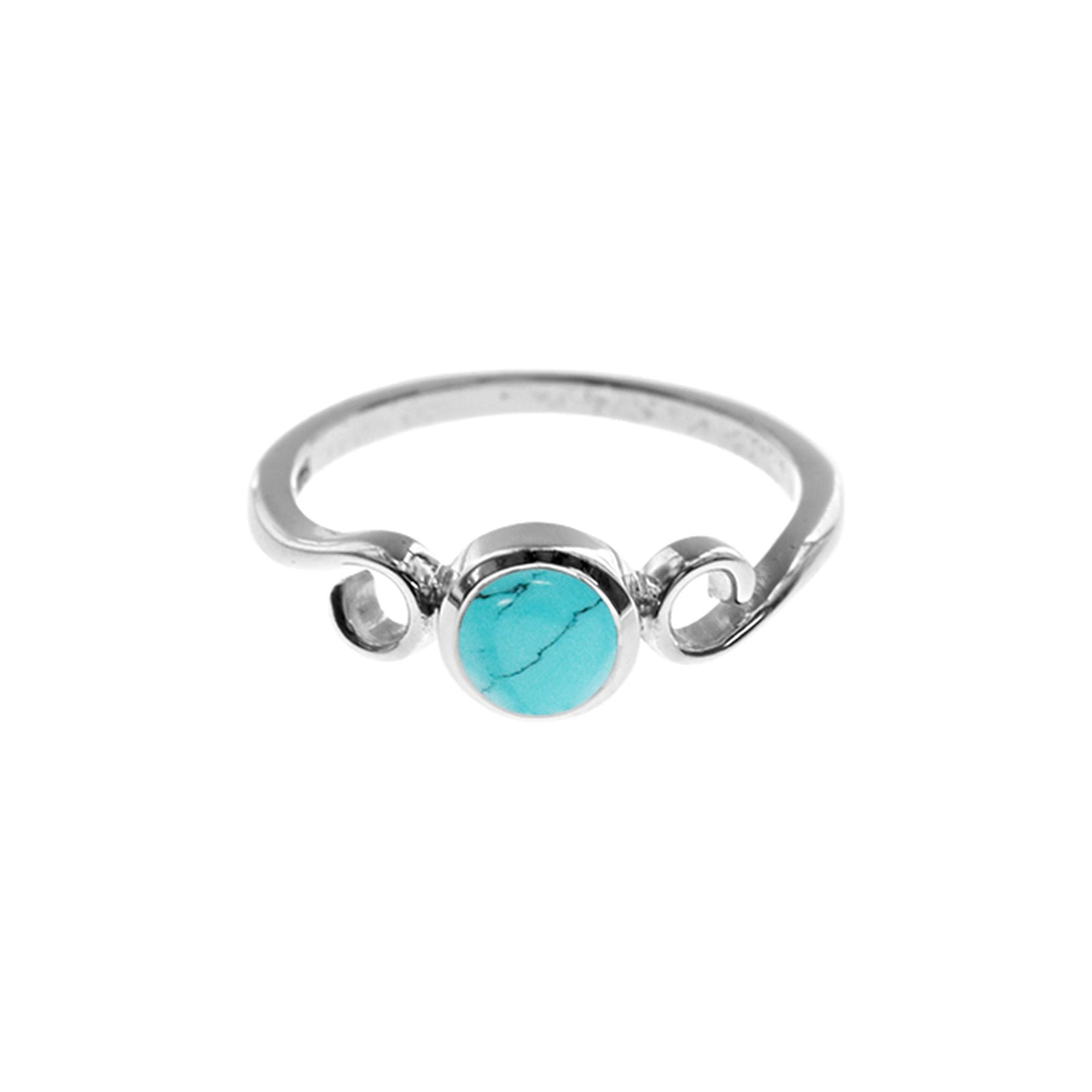 Amy turquoise with swirl detail ring