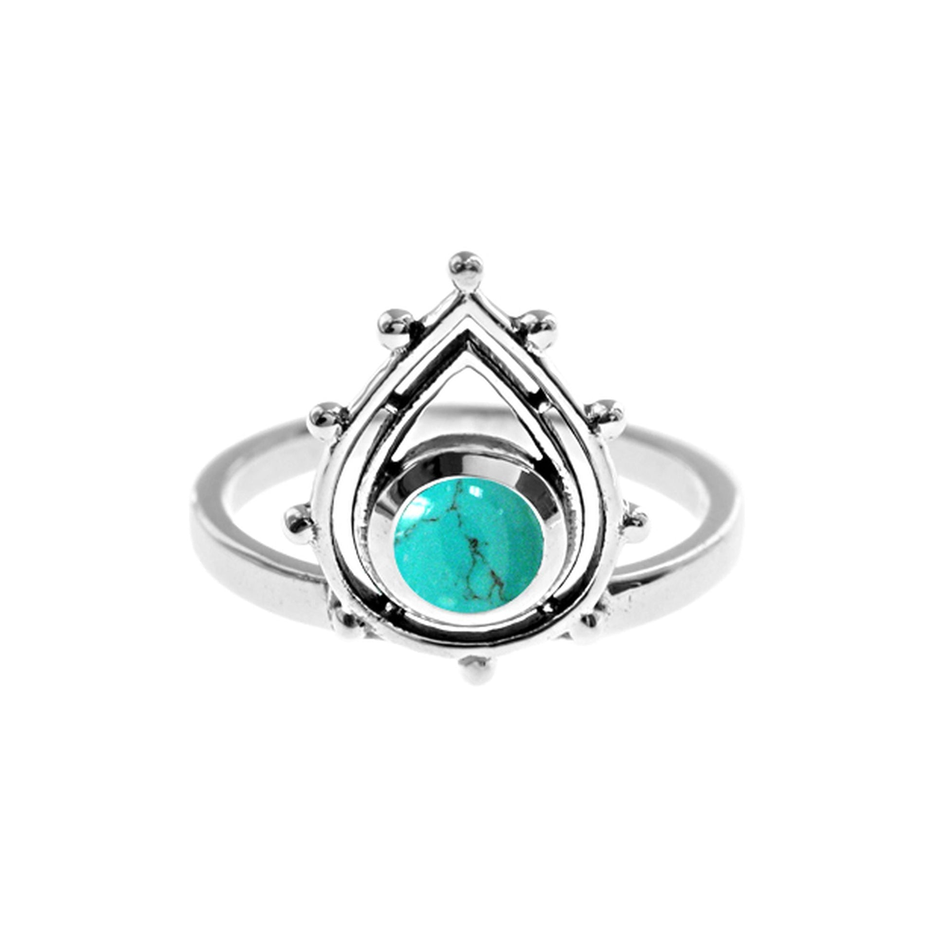 Betsy turquoise tribal surround ring