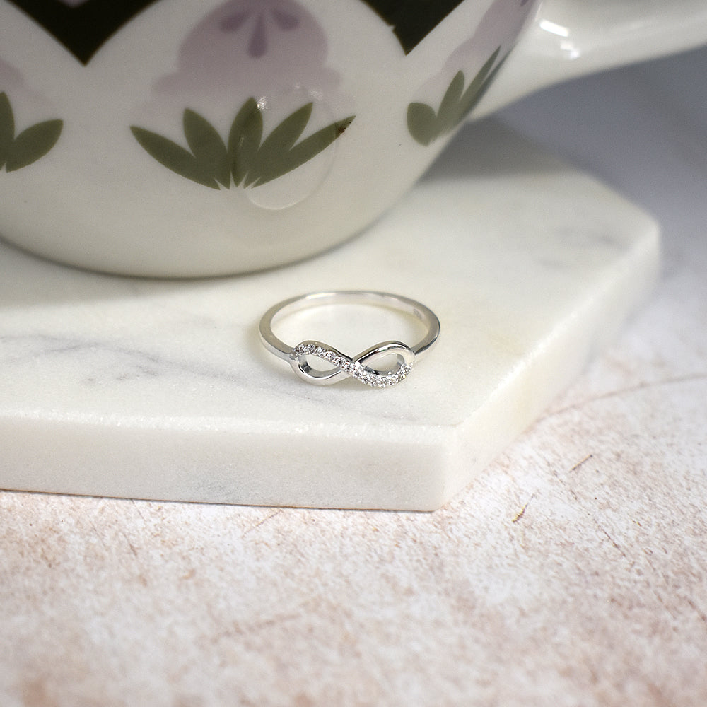 Carrie half  infinity ring