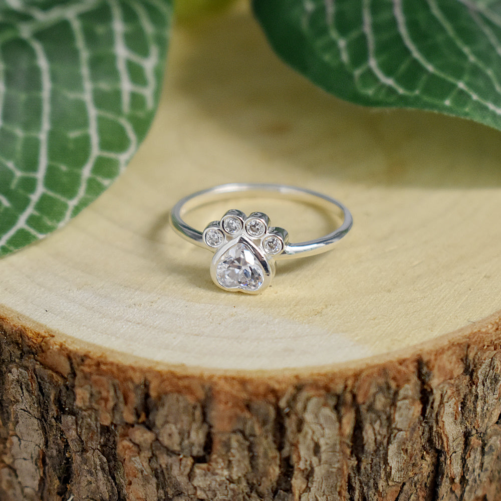 Alianna paw print ring