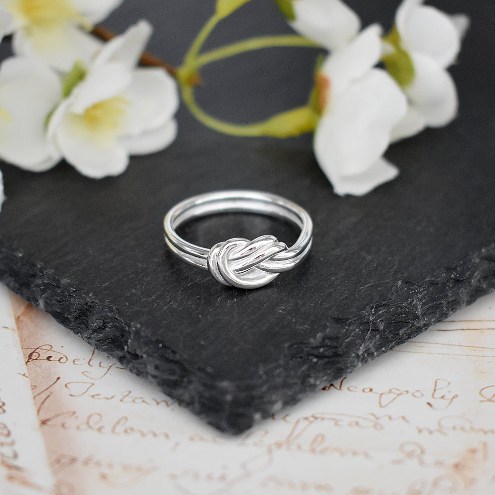 Joanna double banded knot ring