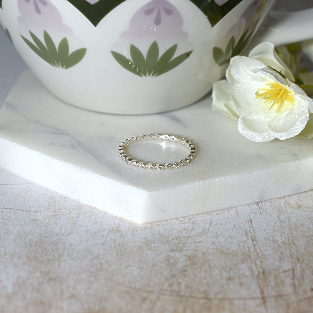 Kenzie small CZ eternity ring