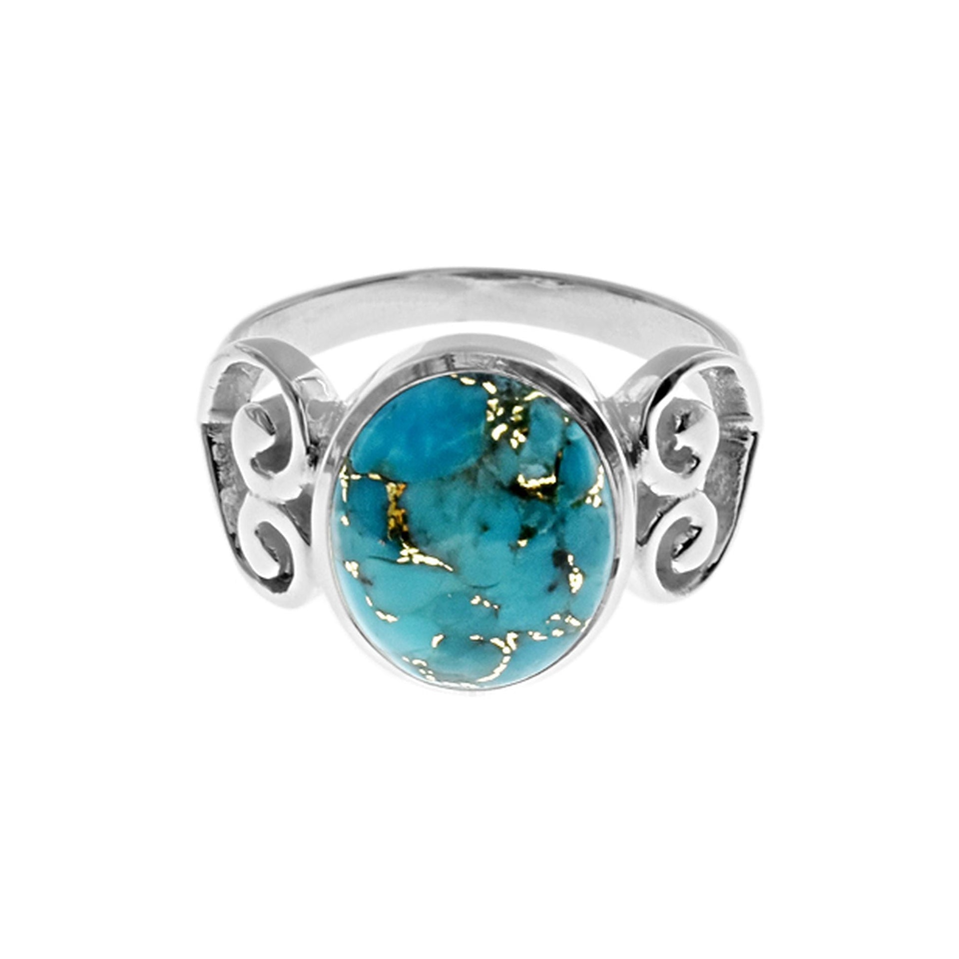 Tilly blue mohave turquoise heart ring