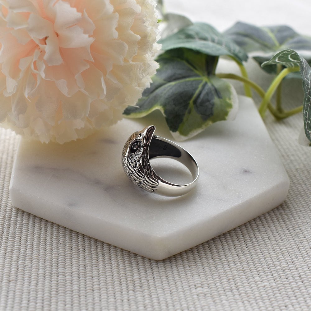 Harley eagle head ring