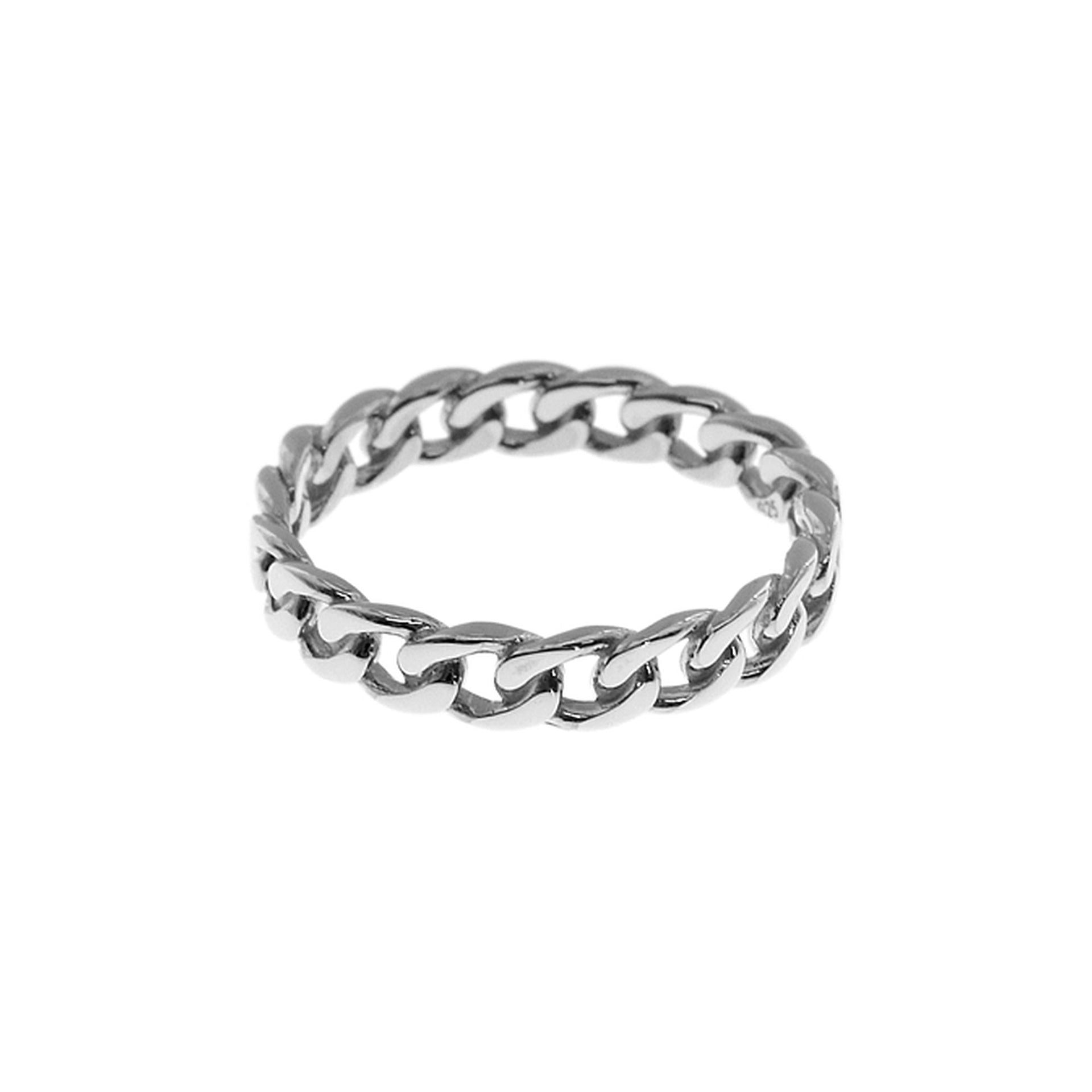 Skyla curb chain band ring