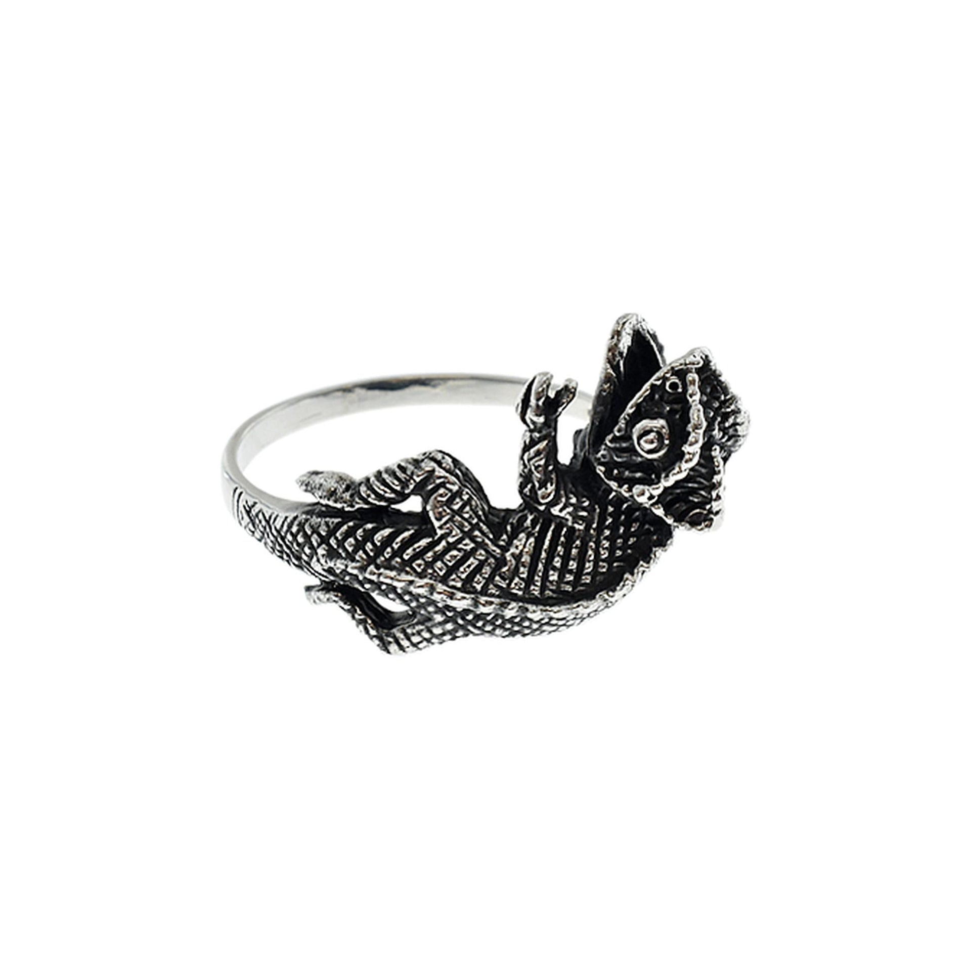 Anya oxidised chameleon ring