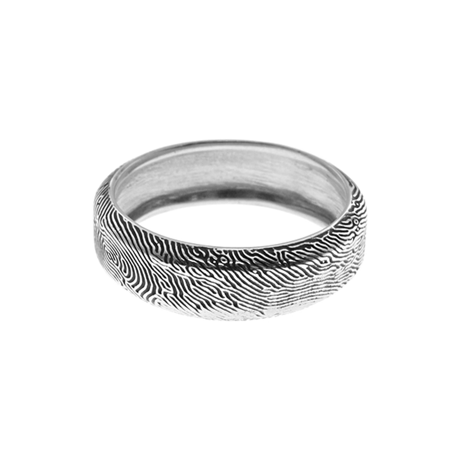 Harley chunky fingerprint band ring