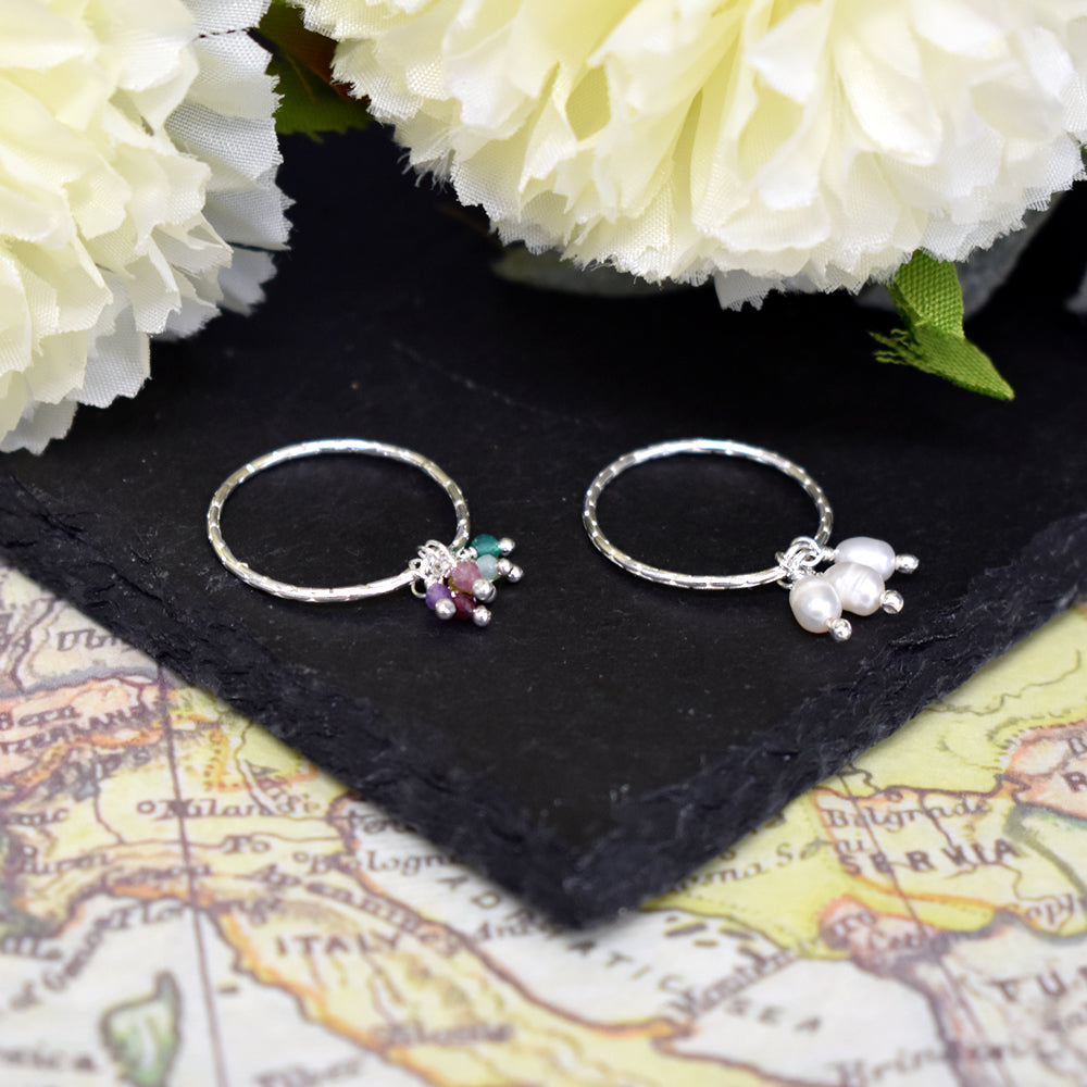 Avianna mixed gem charms ring