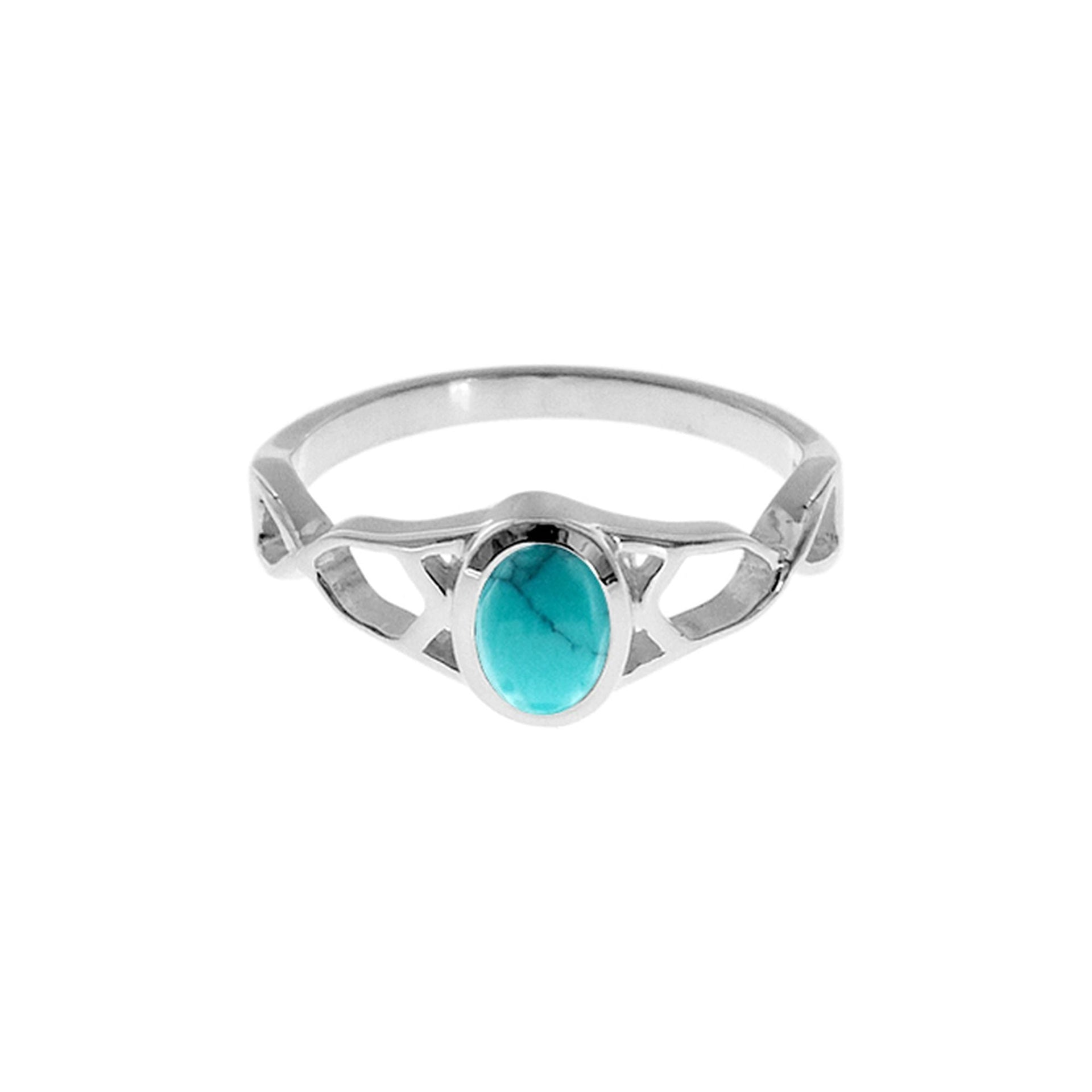 Bridget modern design turquoise ring