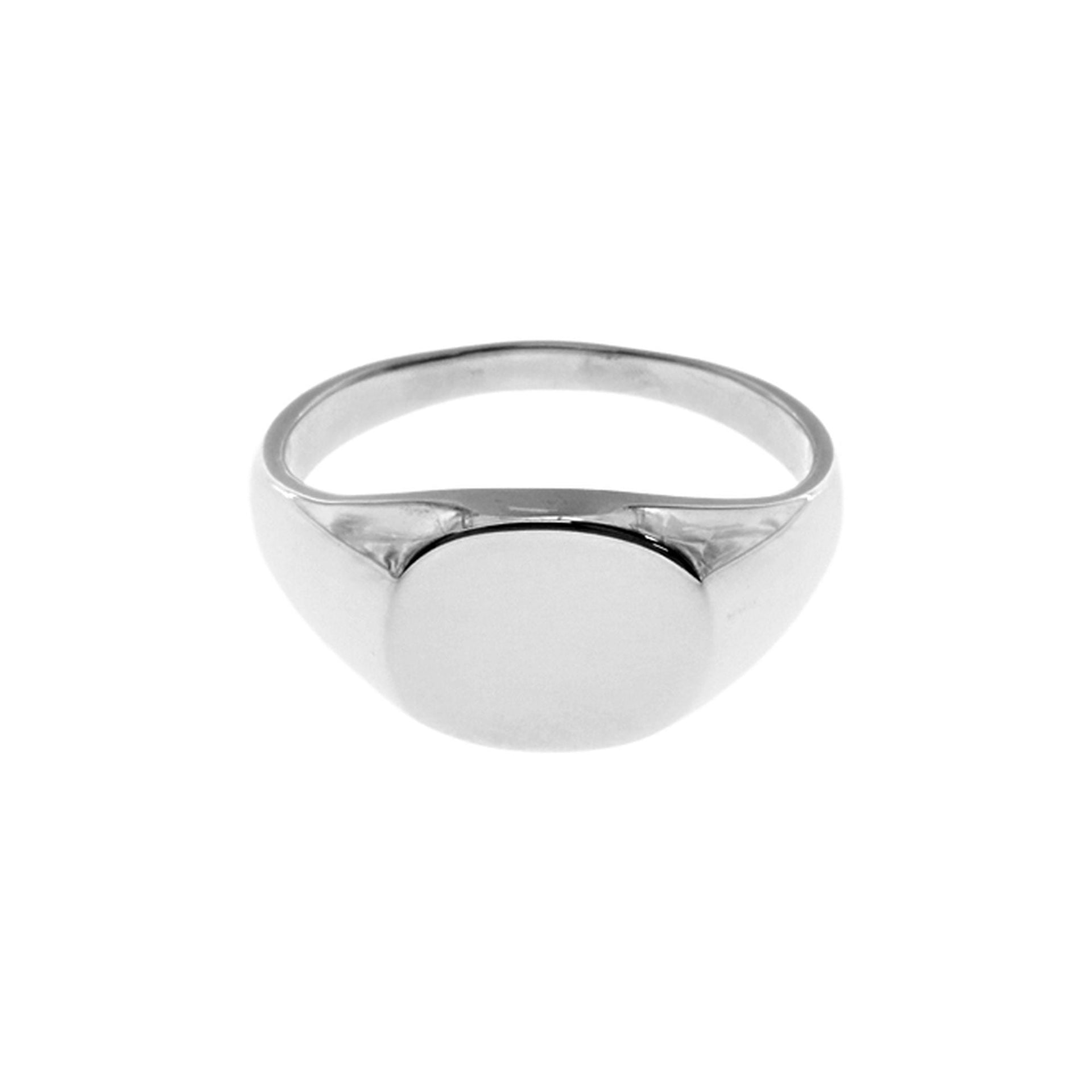 Bria oval signet style ring