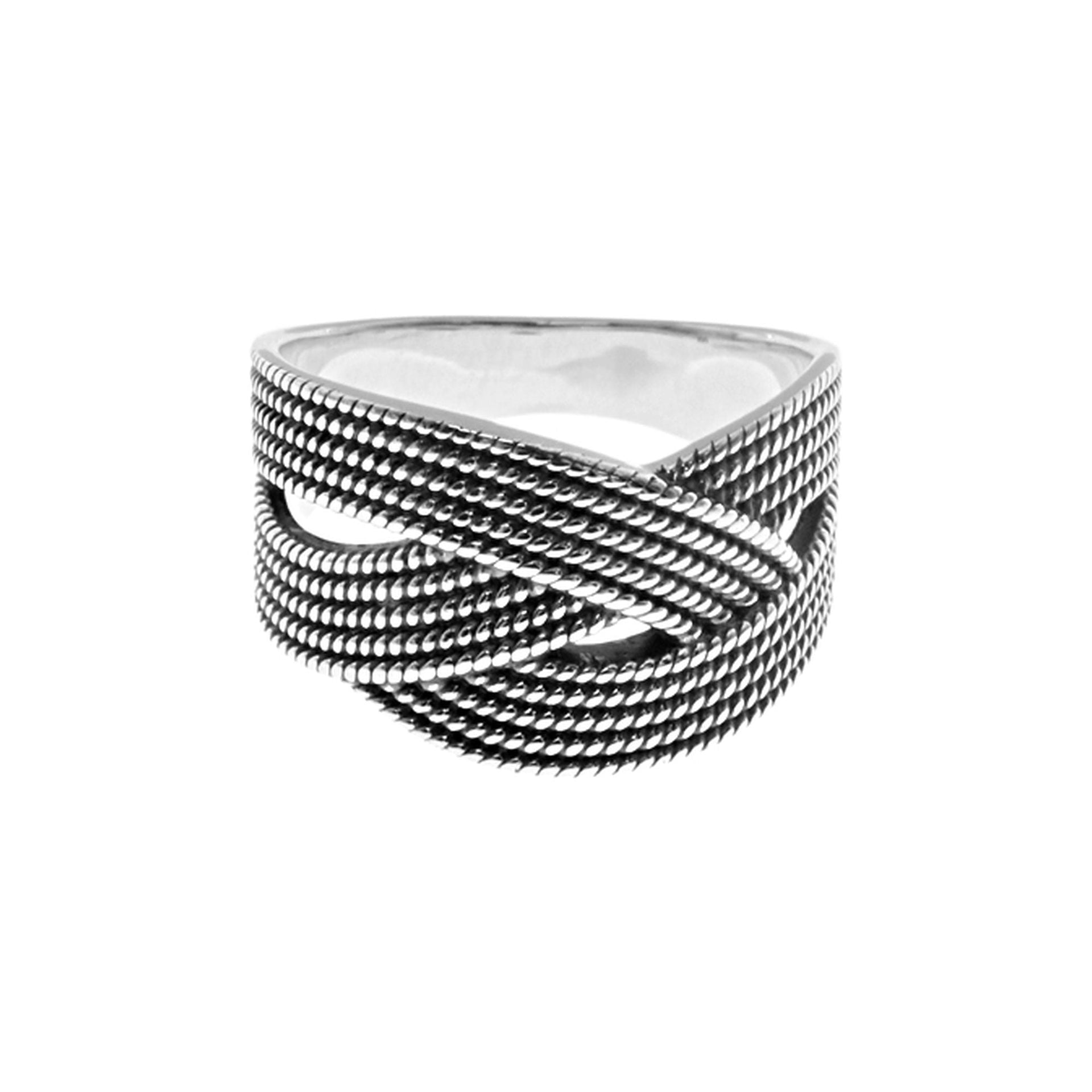 Phoebe flat knot ring