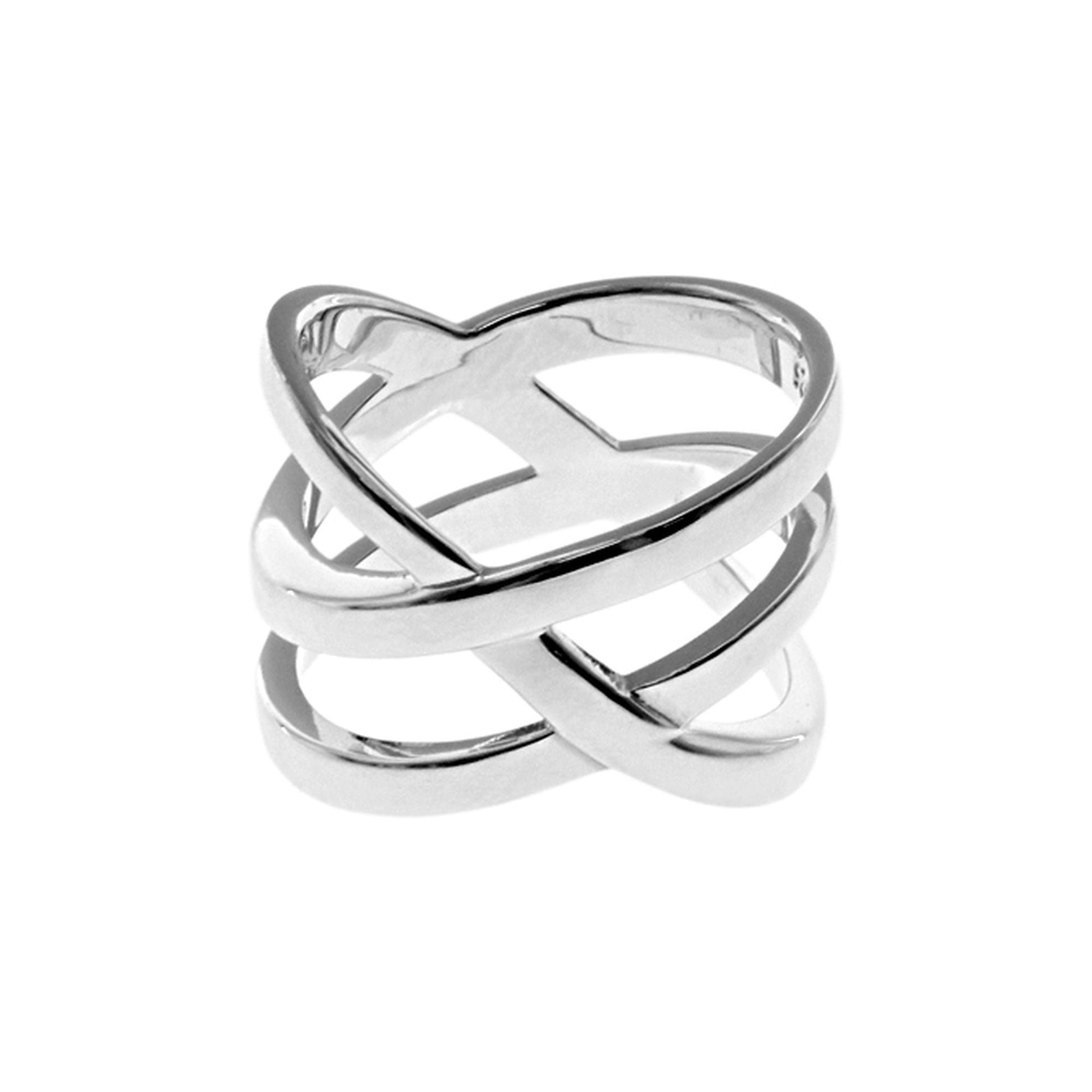 Phoebe triband crossover ring