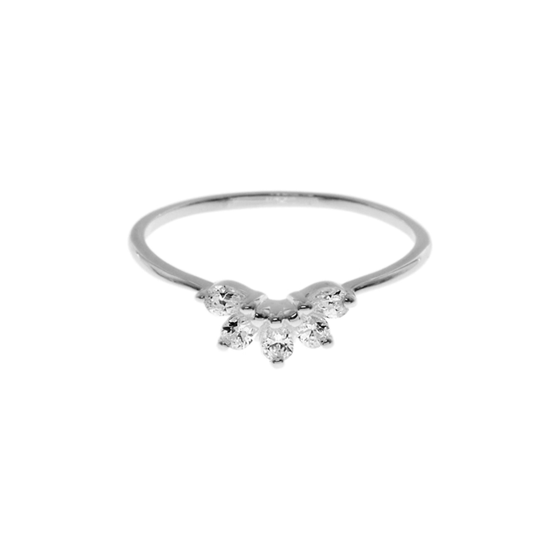 Kenzie fan cubic zirconia ring