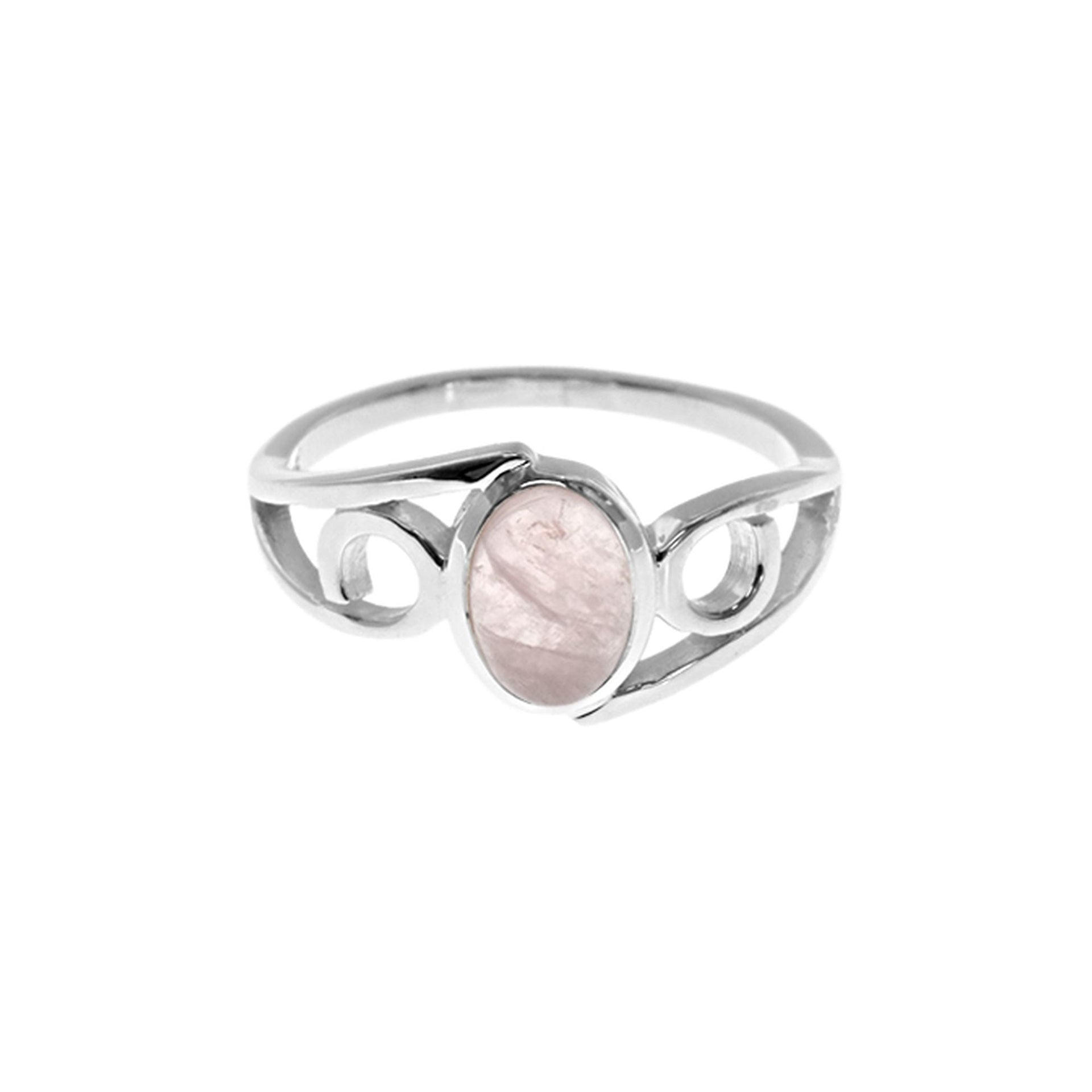 Betsy rose quartz loop ring