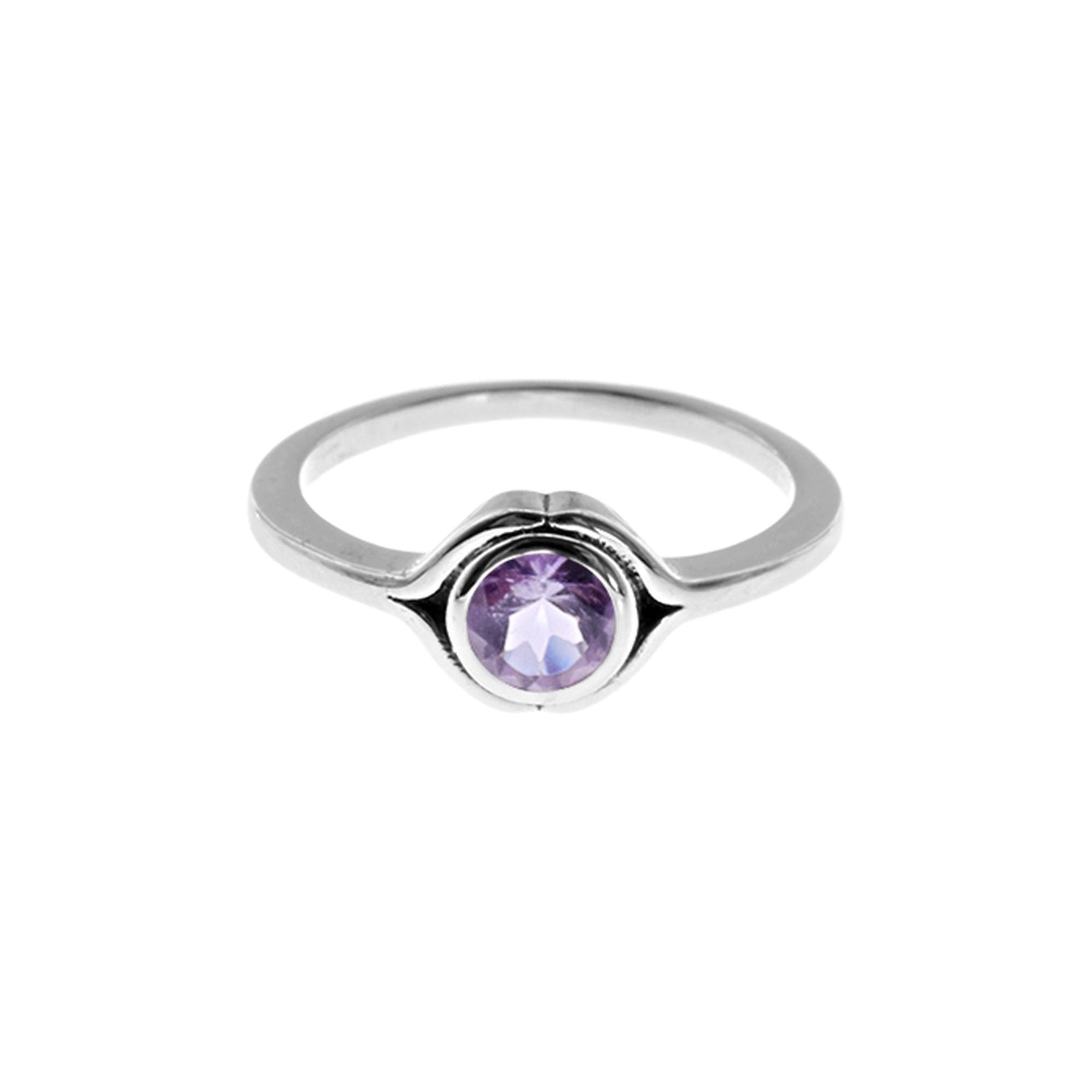Lola framed amethyst ring