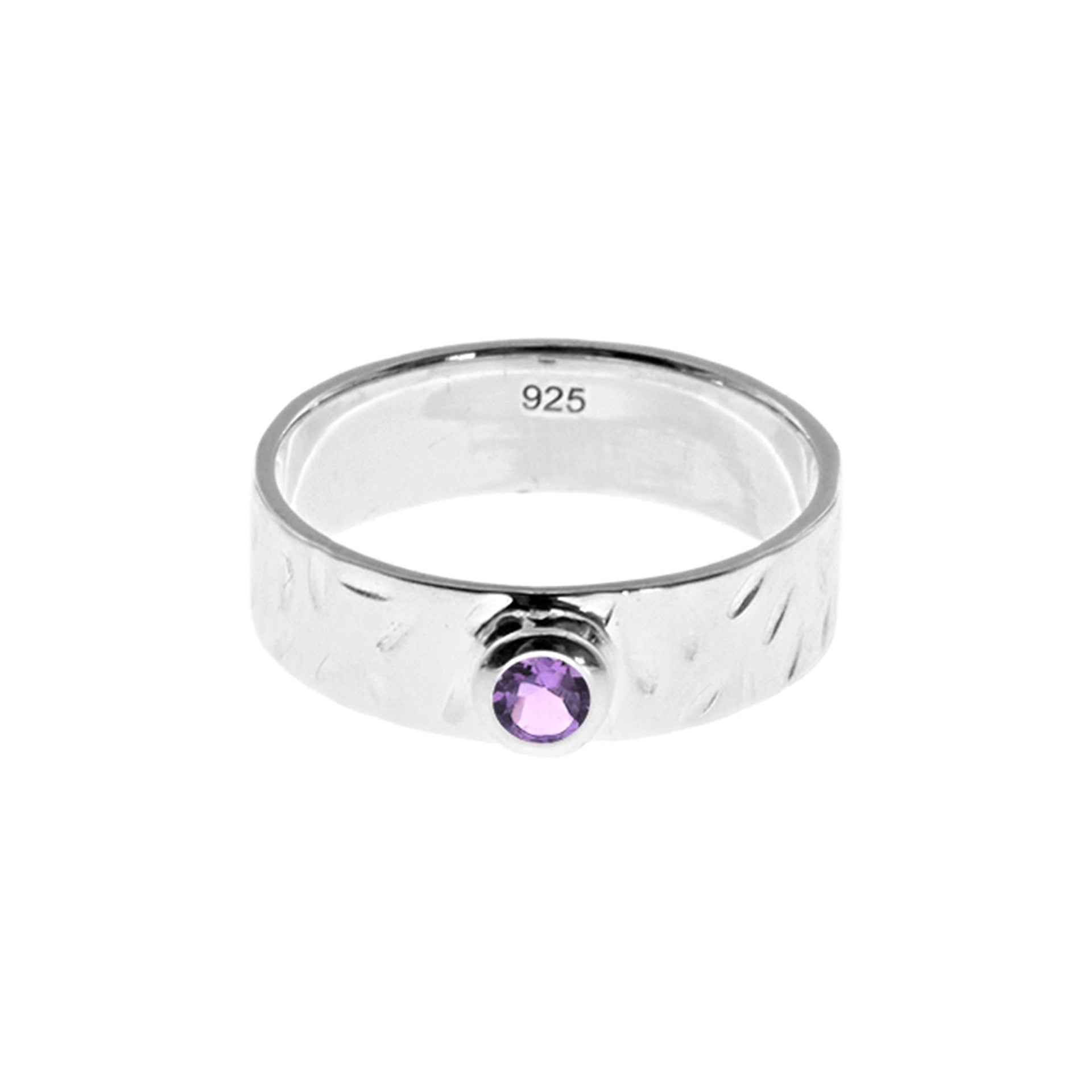 Lexi amethyst band ring